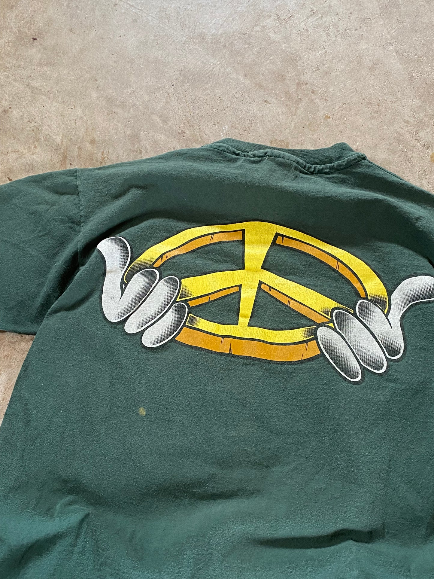 Vintage Looney Tunes Earth Tone Peace Shirt Size large