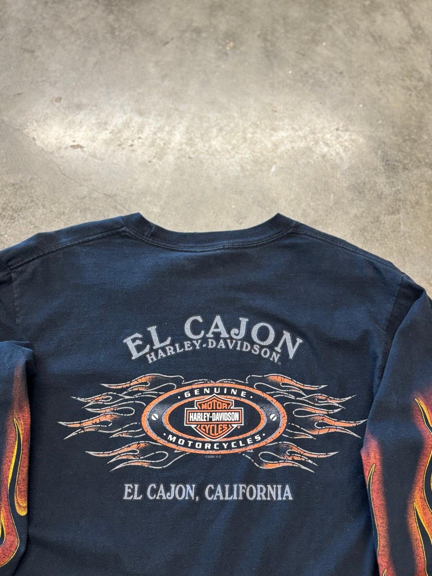 Vintage Harley Davidson inferno long sleeve size large