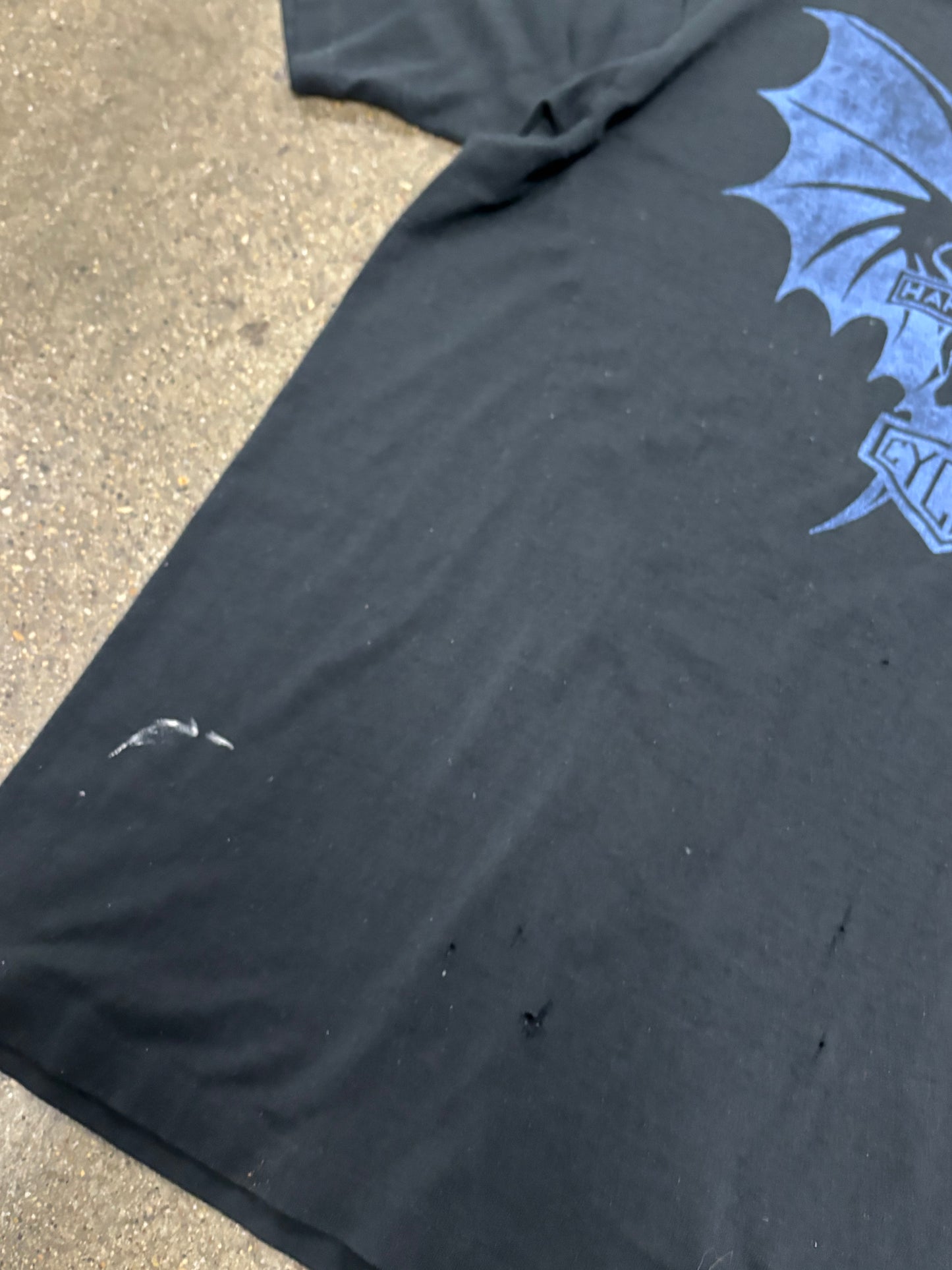 Vintage 80’s batwing Harley large shirt