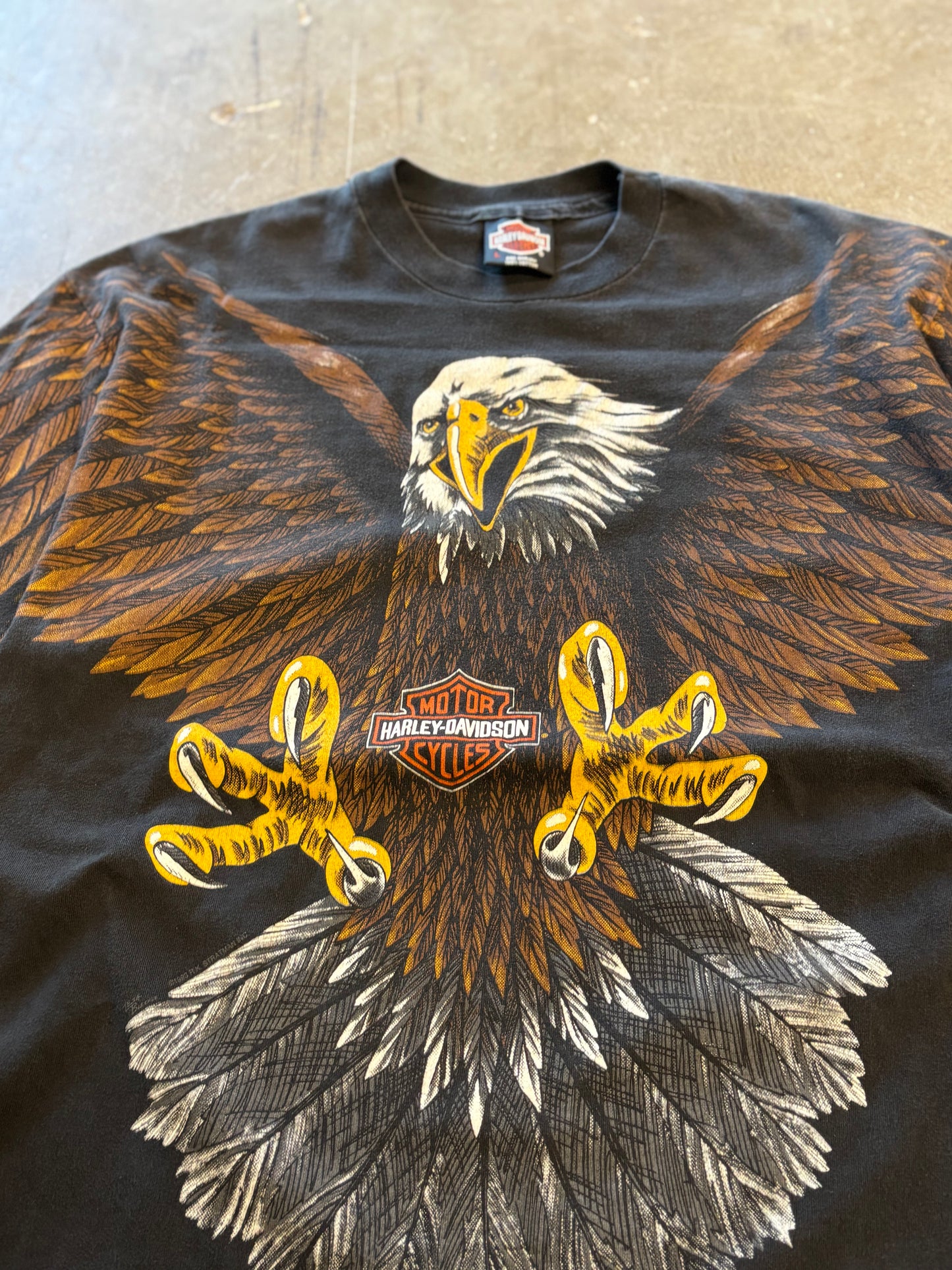 Vintage Harley Davidson Eagle AOP size large