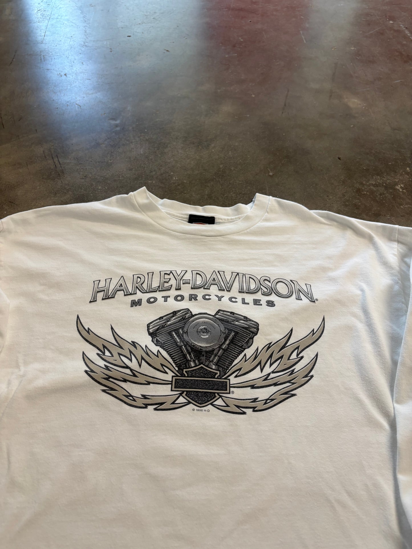 Vintage 90’s Harley Davidson White long sleeve size xxl