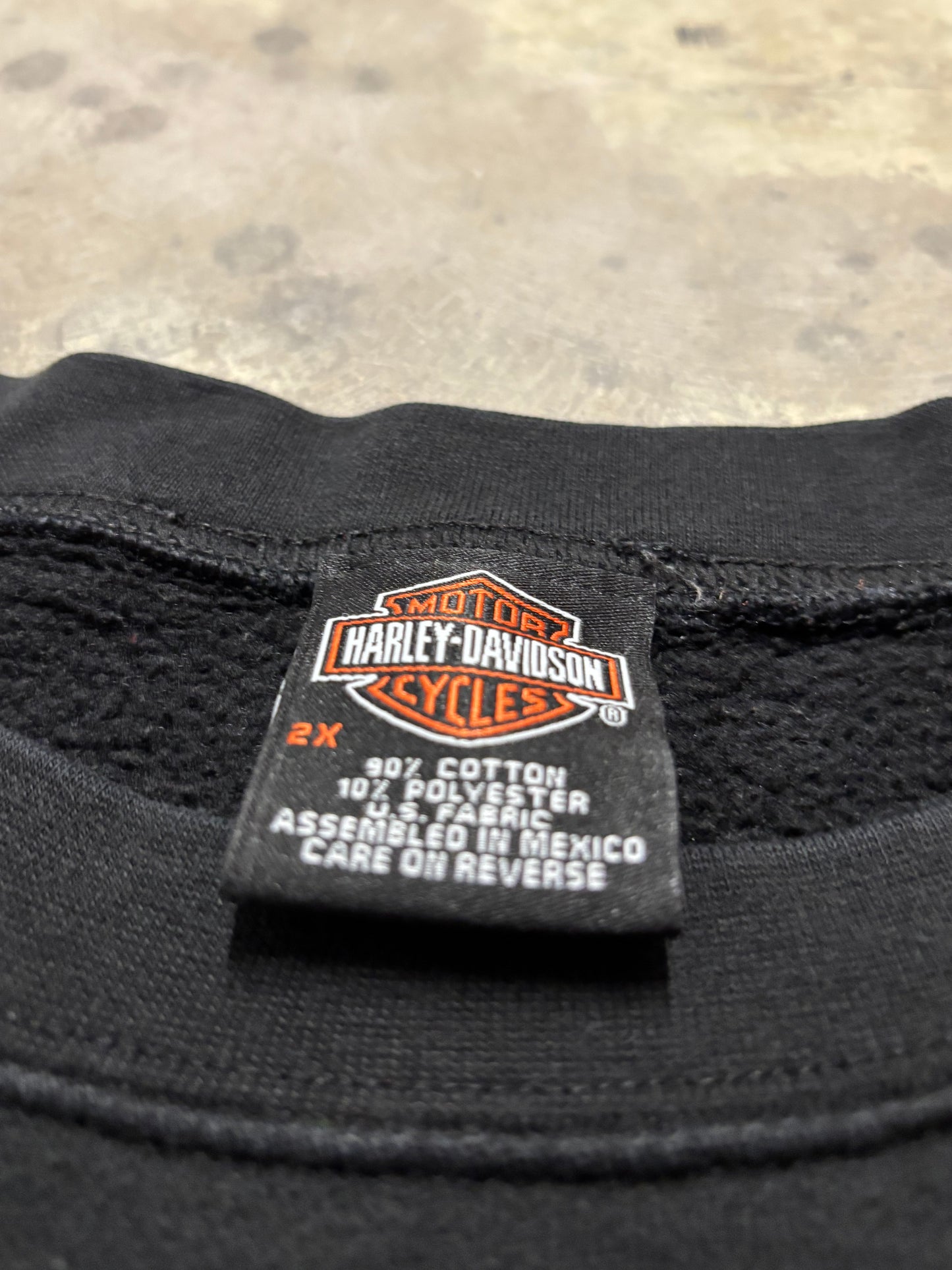 Vintage Harley Davidson Flame Burst Sweatshirt Size XXL