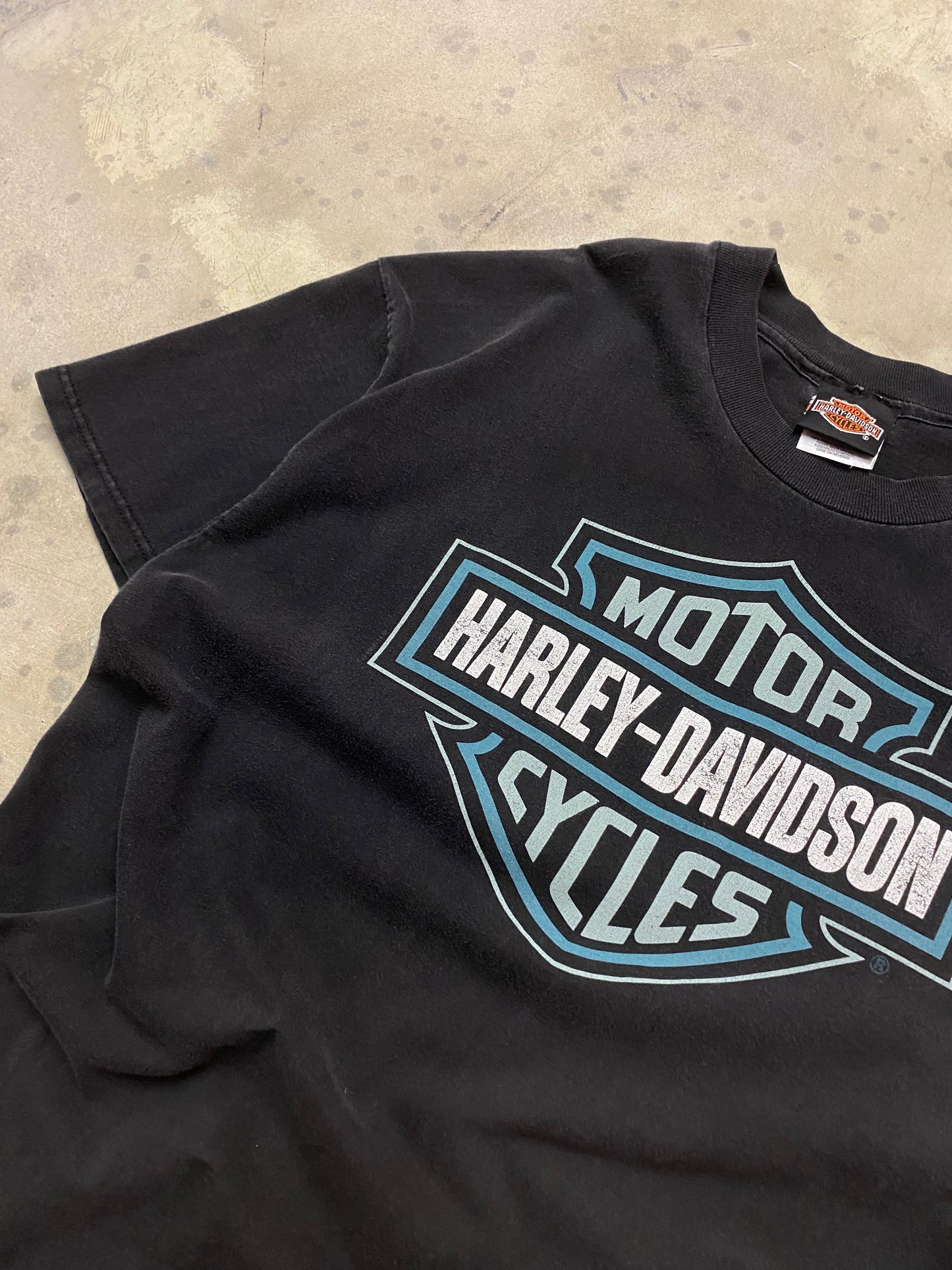 Vintage Harley Davidson Blue shield shirt size extra large