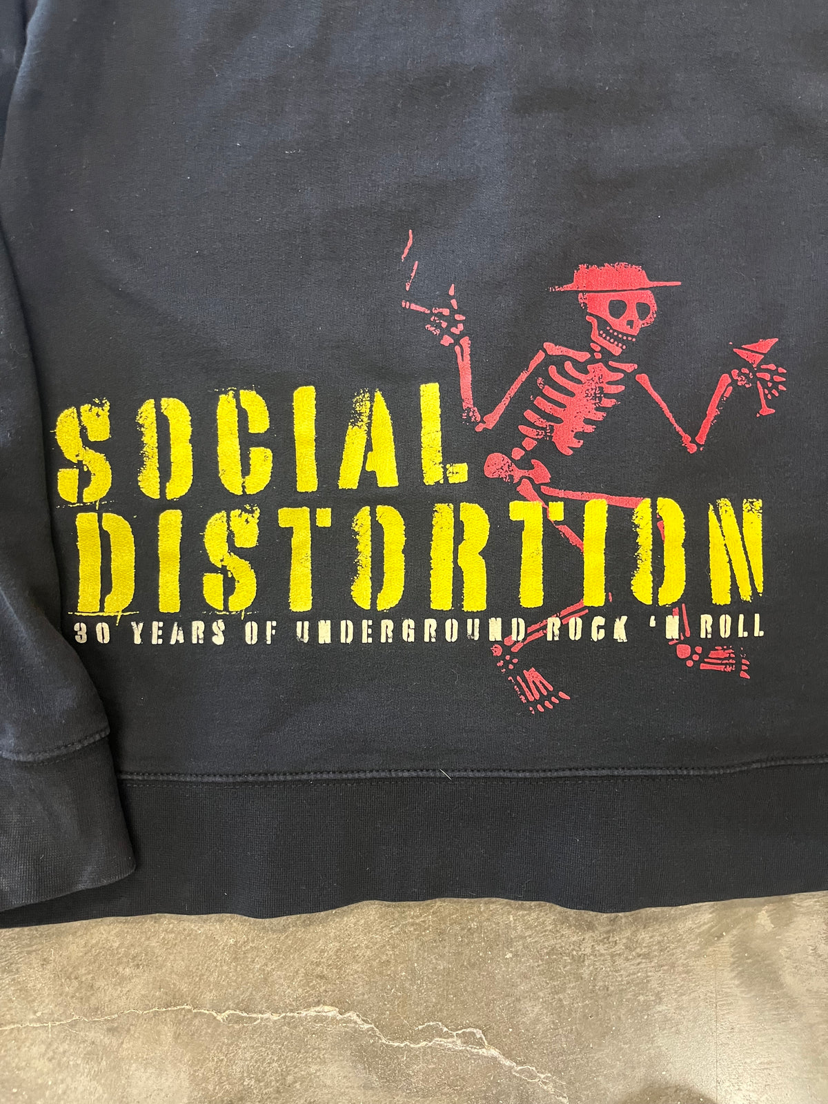 Social Distortion zip up hoodie size extra large