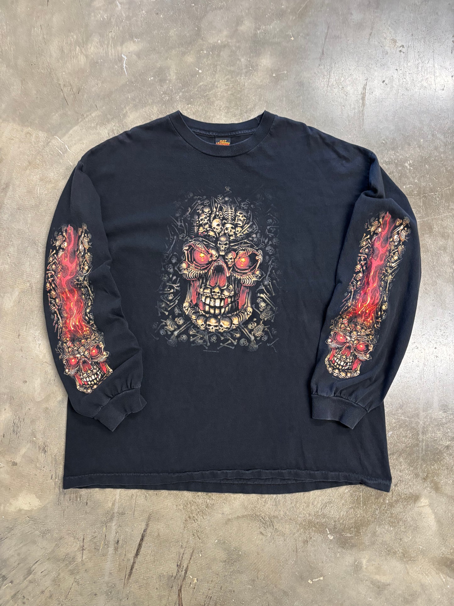 Hot Leathers Skull long sleeve shir size xxl
