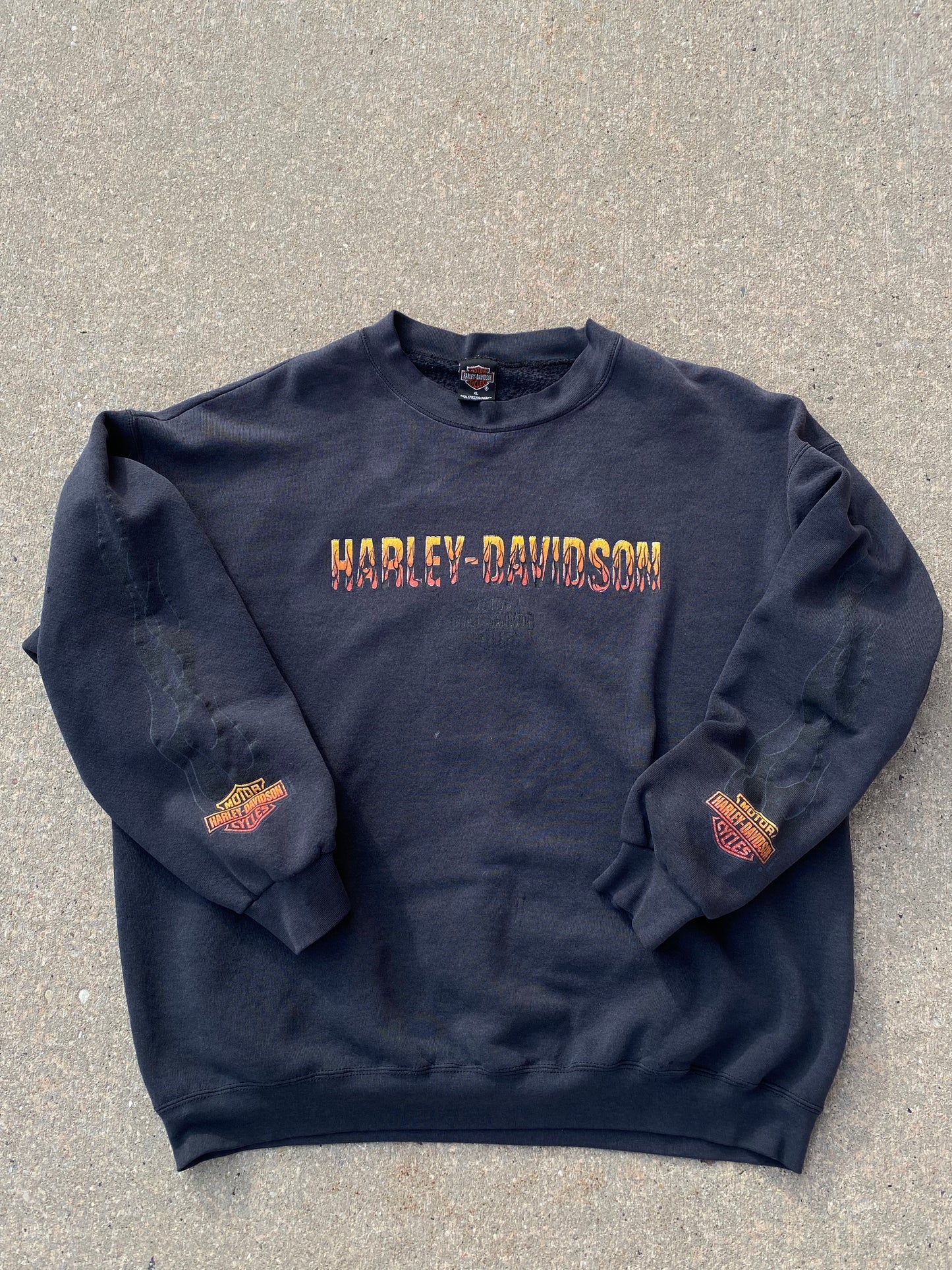 Vintage Harley Davidson Flame sweatshirt size XL