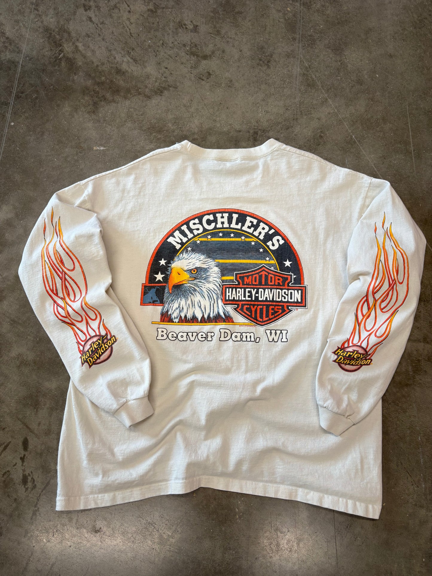 Vintage Harley Davidson Feel the heat long sleeve size xl