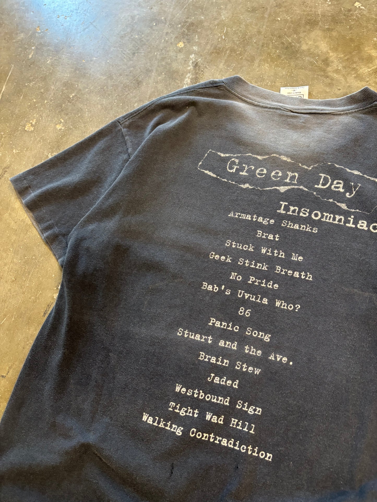 Vintage Green Day Insomniac shirt size medium