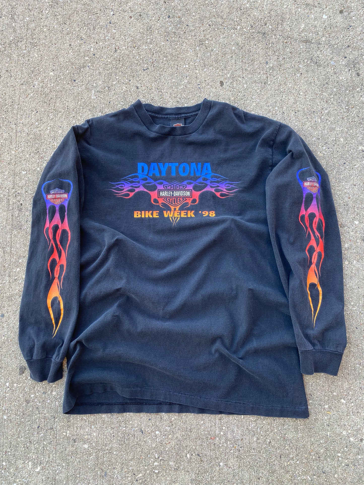 Vintage Harley Davidson Aye just give me my moneyyy long sleeve size large