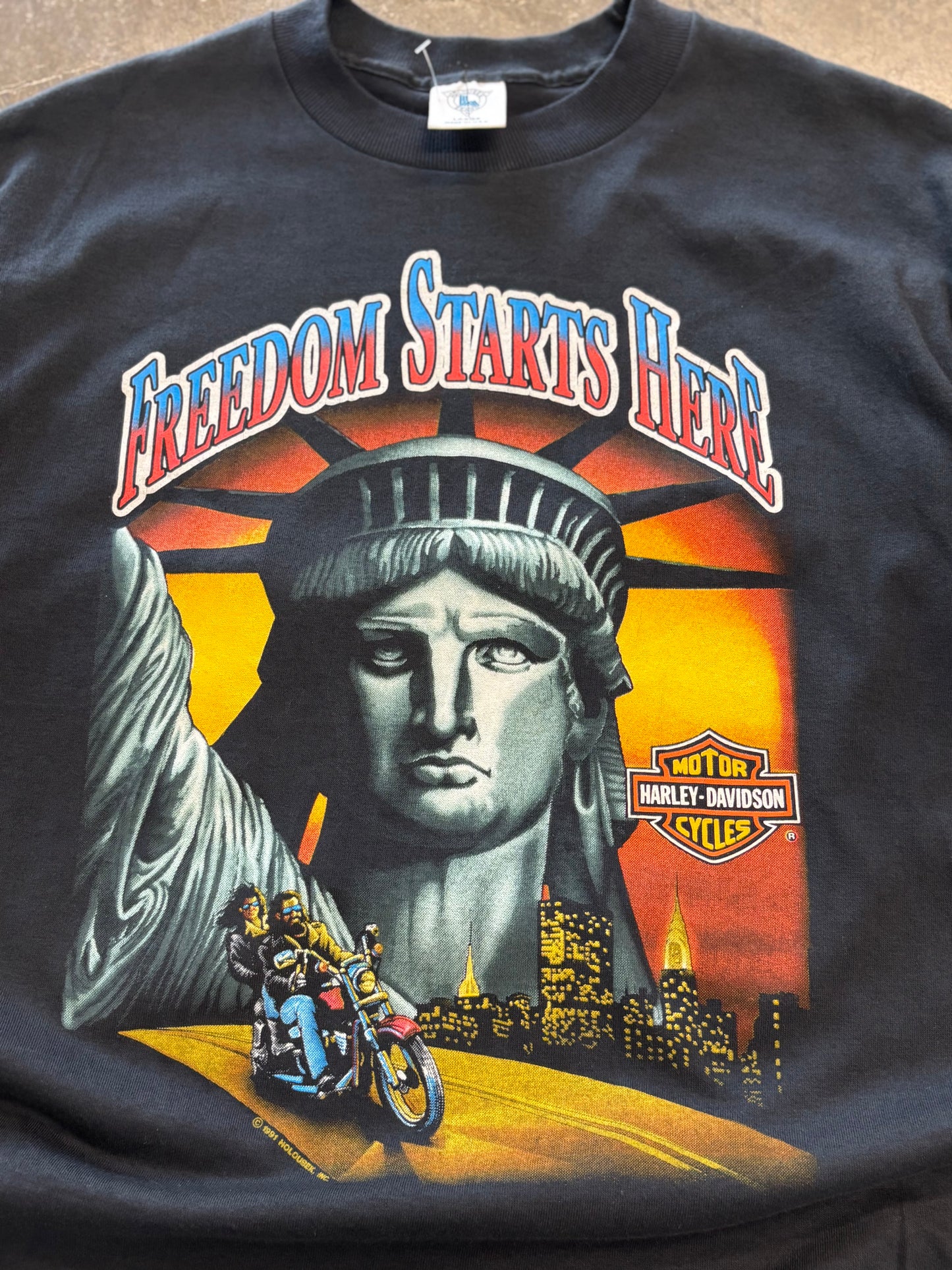 Vintage Harley Davidson Freedom starts here size XL