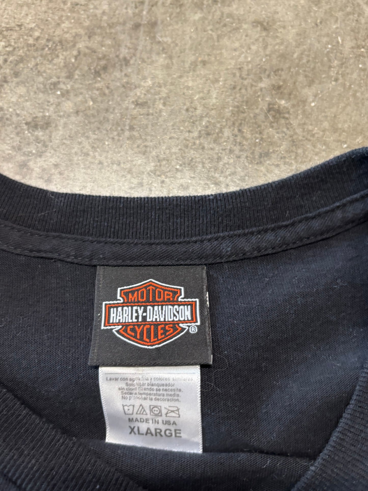 Harley Davidson skeleton long sleeve size xl