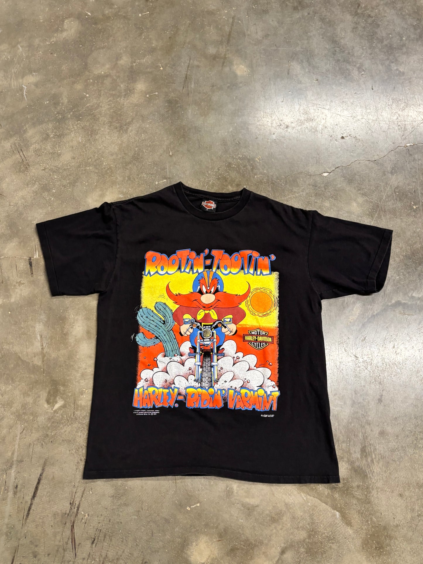 Vintage Harley Davidson Yosemite Sam shirt size large