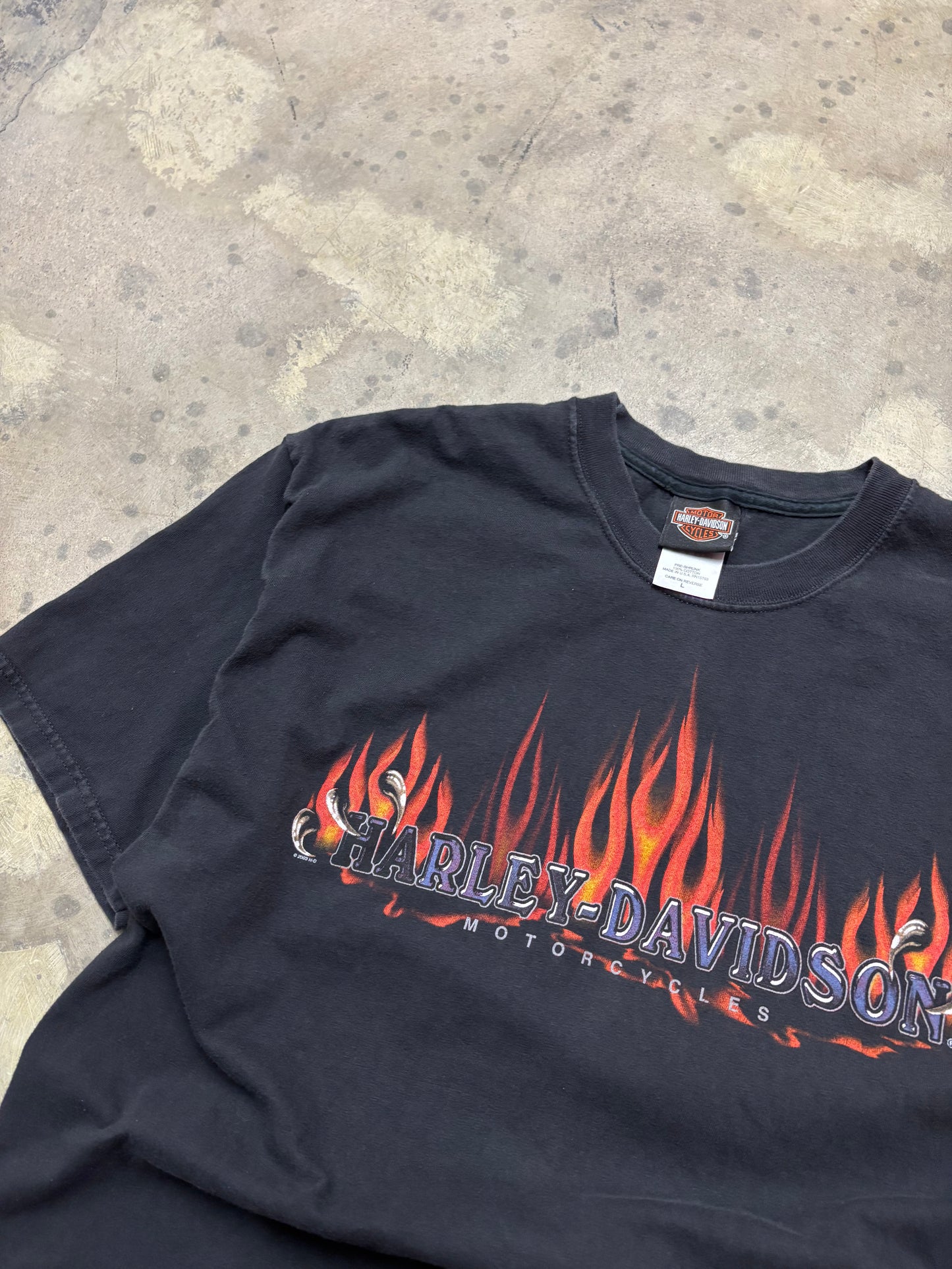 Vintage Harley Davidson Eagle claw shirt size large