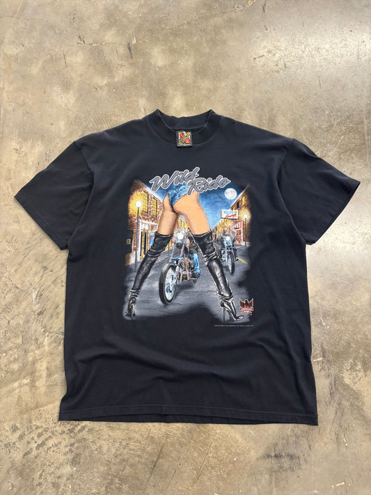 Vintage 3D emblem Wild Ride shirt size XL