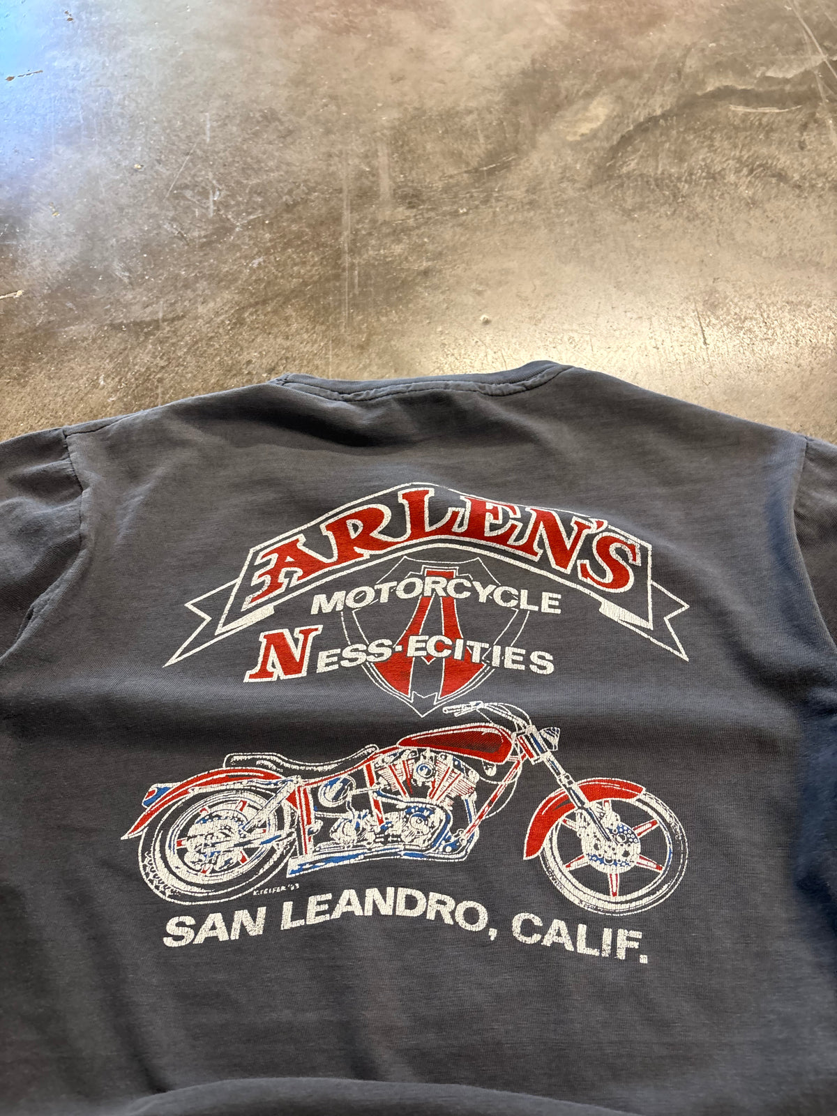 Vintage Harley Davidson faded out real steel shirt size medium
