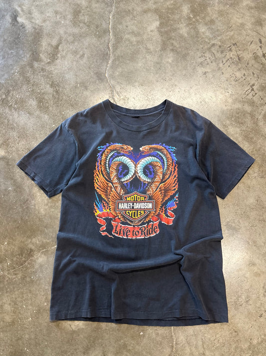 Vintage Harley Davidson live to ride snake shirt size extra large