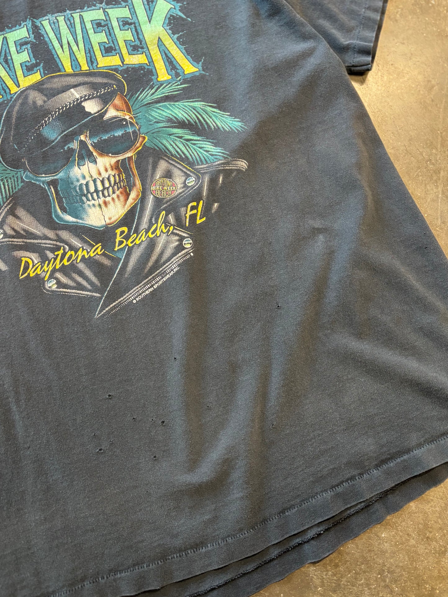 Vintage Daytona Bike Week skull shirt size XL