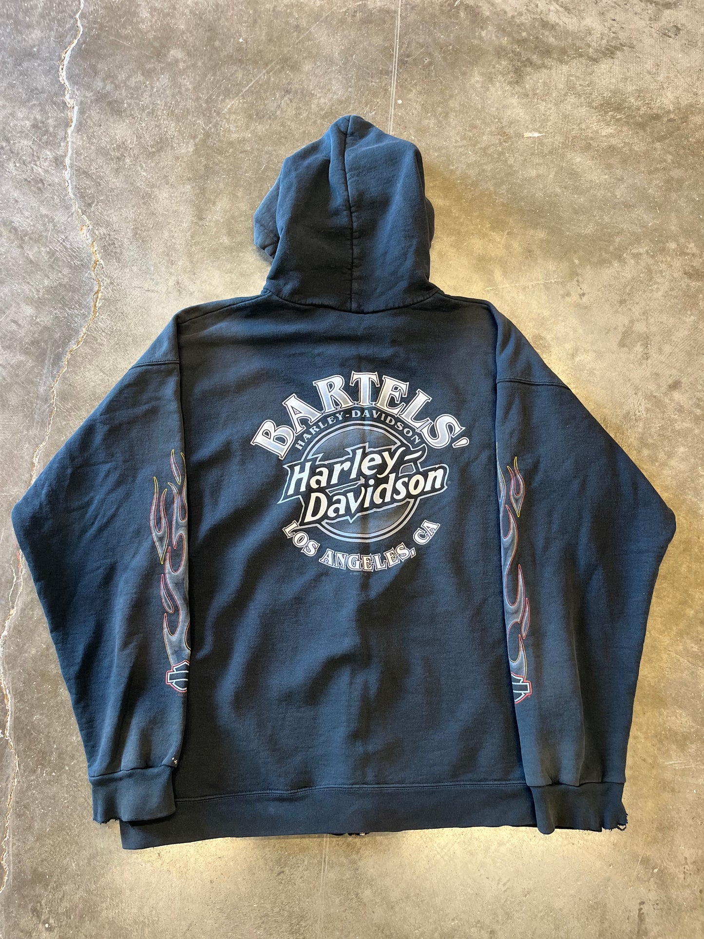 Vintage Harley Davidson LA zip up size large