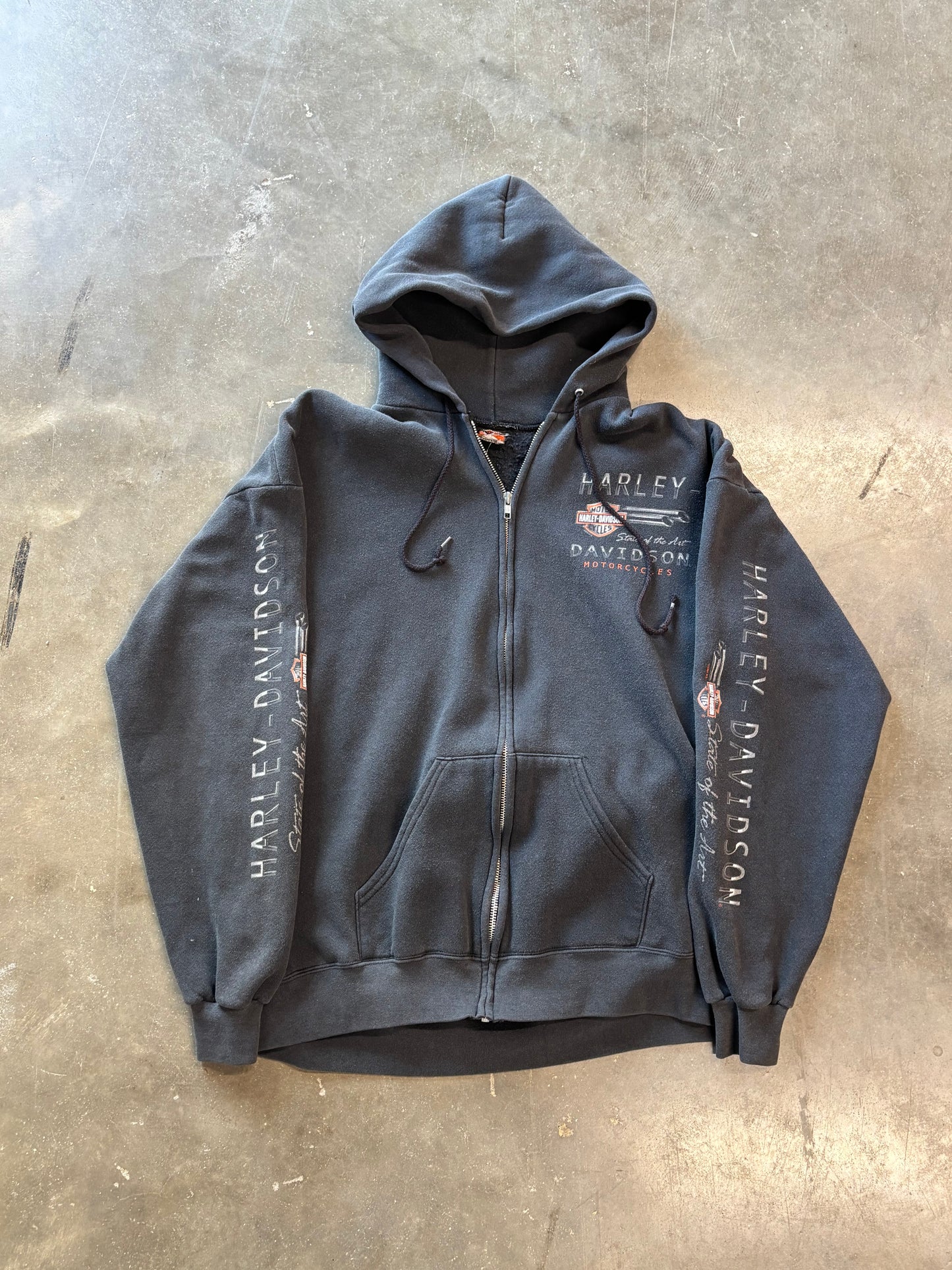 Vintage Harley Davidson State of the Art zip up size large