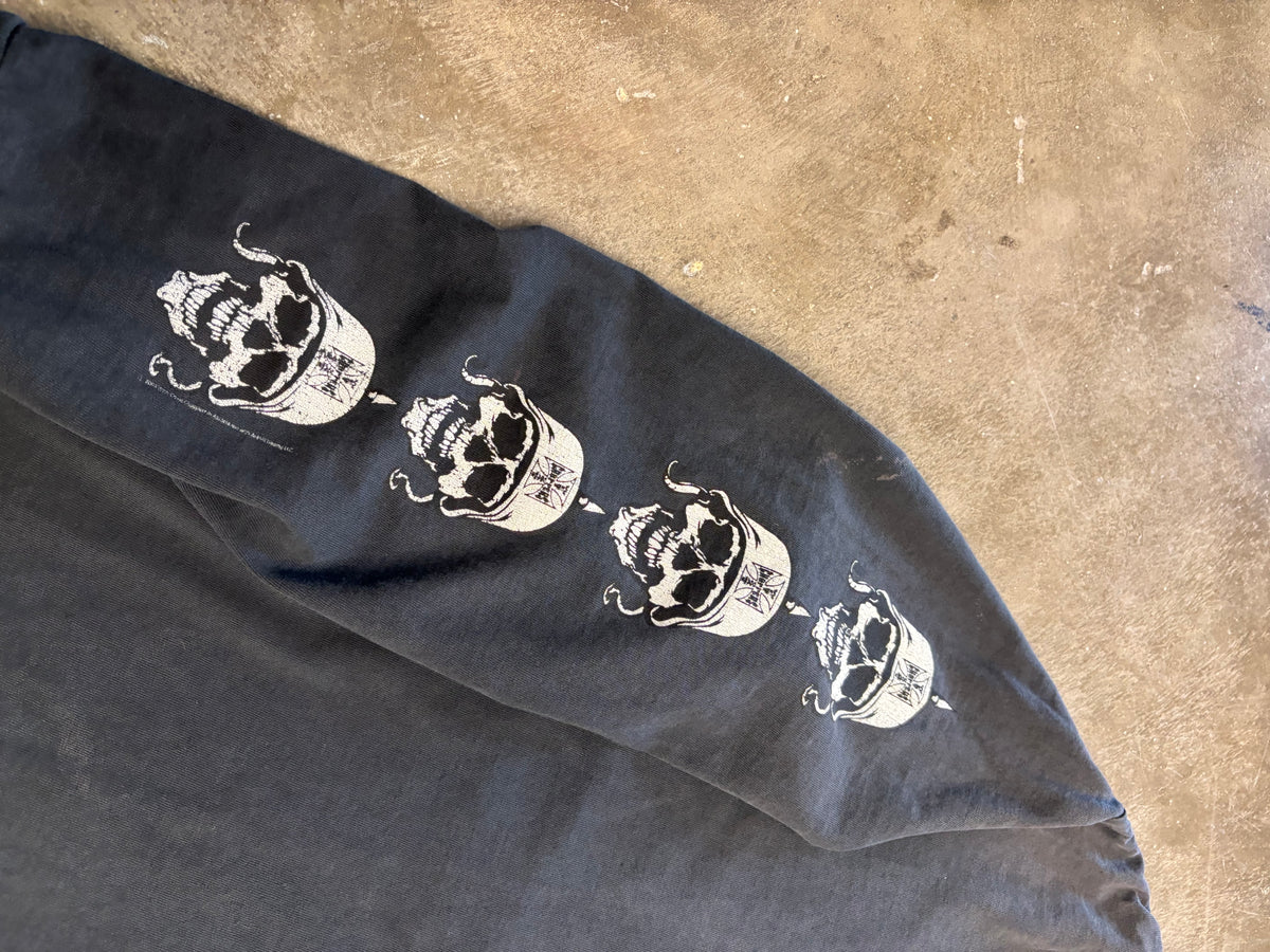 Vintage WCC skulls faded and thrashed long sleeve size extra large