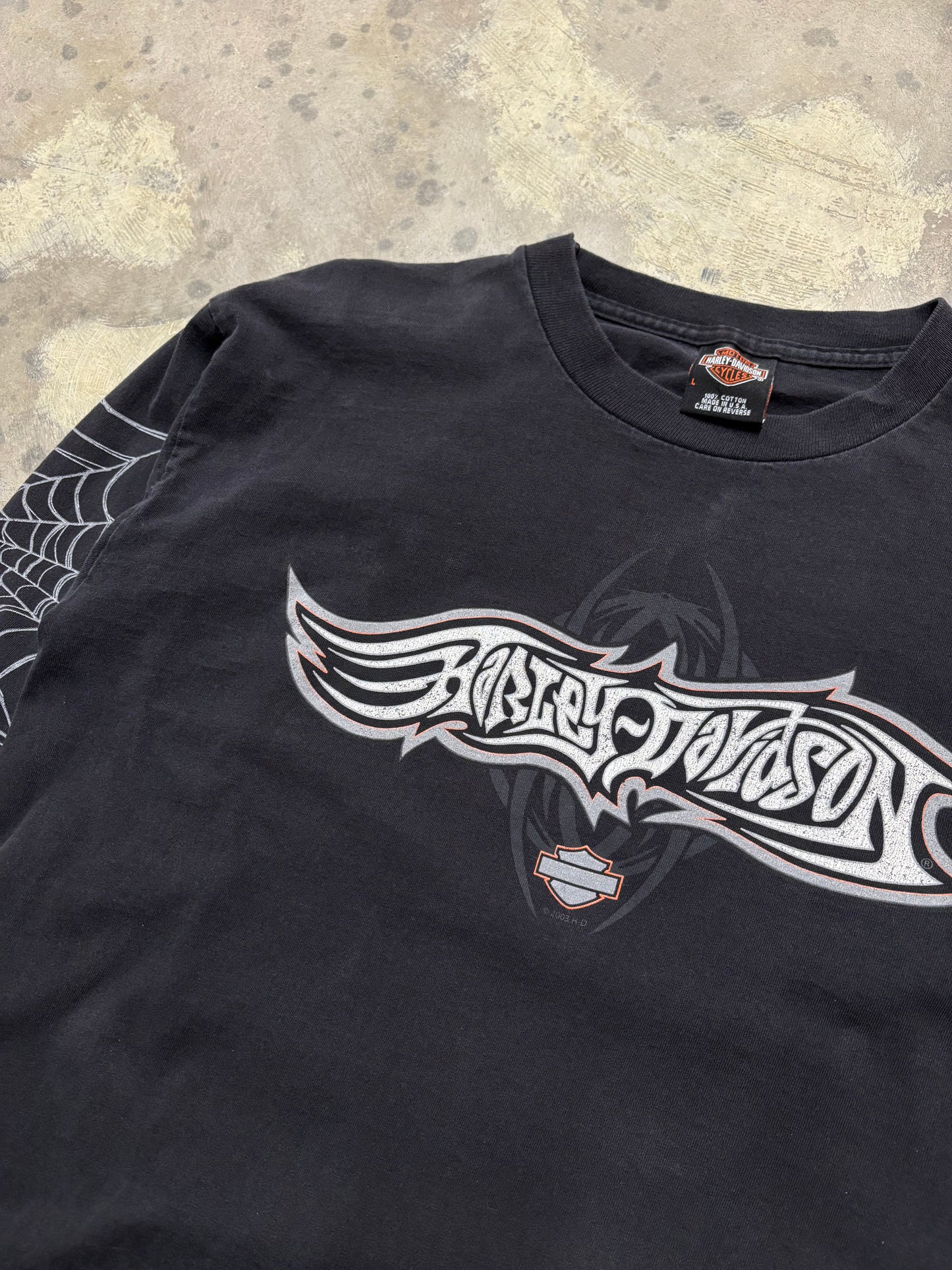 Vintage Harley Davidson Spidwerweb shirt size large