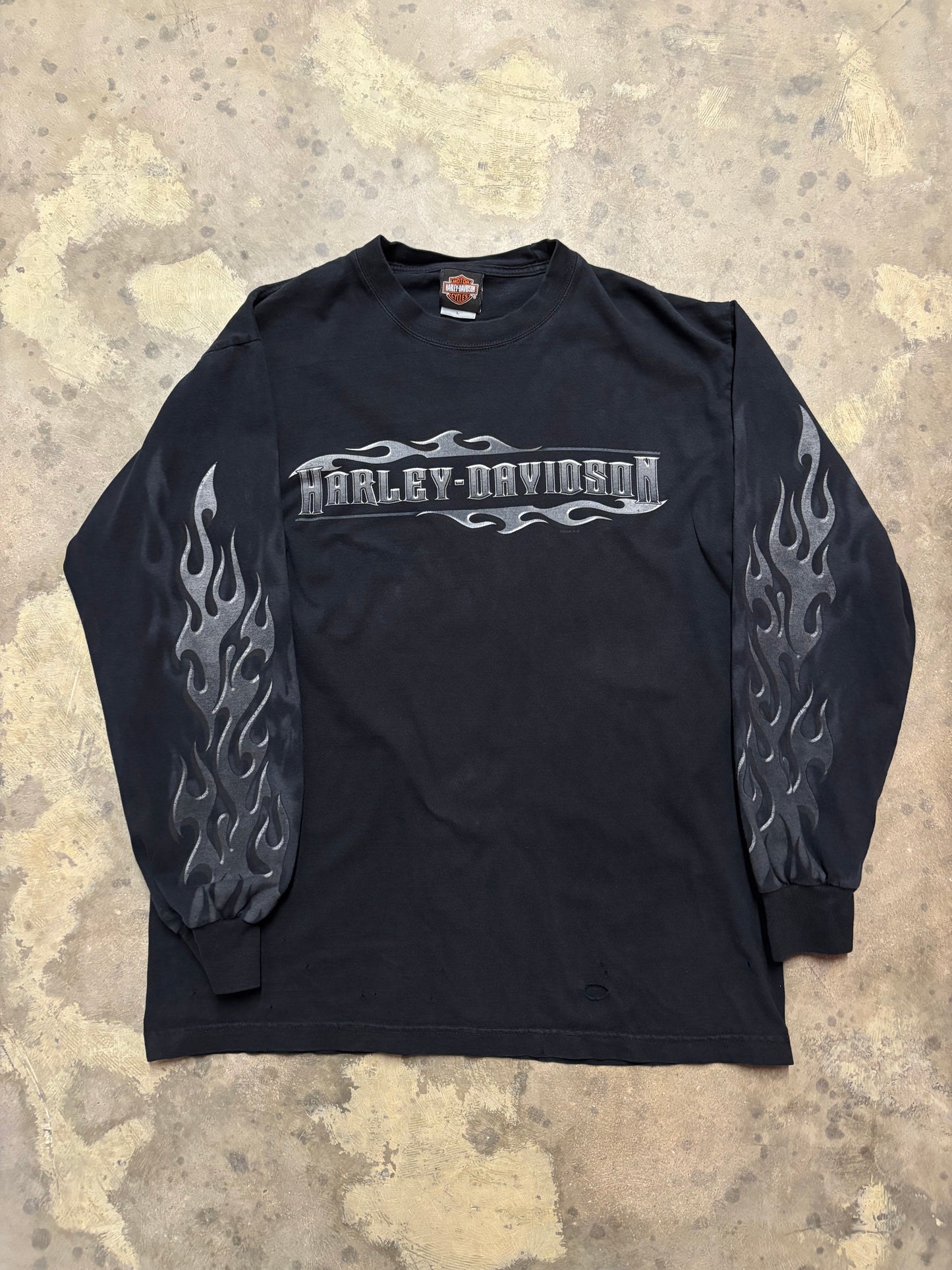 Vintage Harley Davidson Iron Flame longsleeve shirt size large