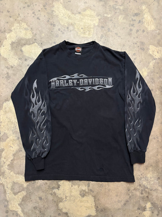 Vintage Harley Davidson Iron Flame longsleeve shirt size large