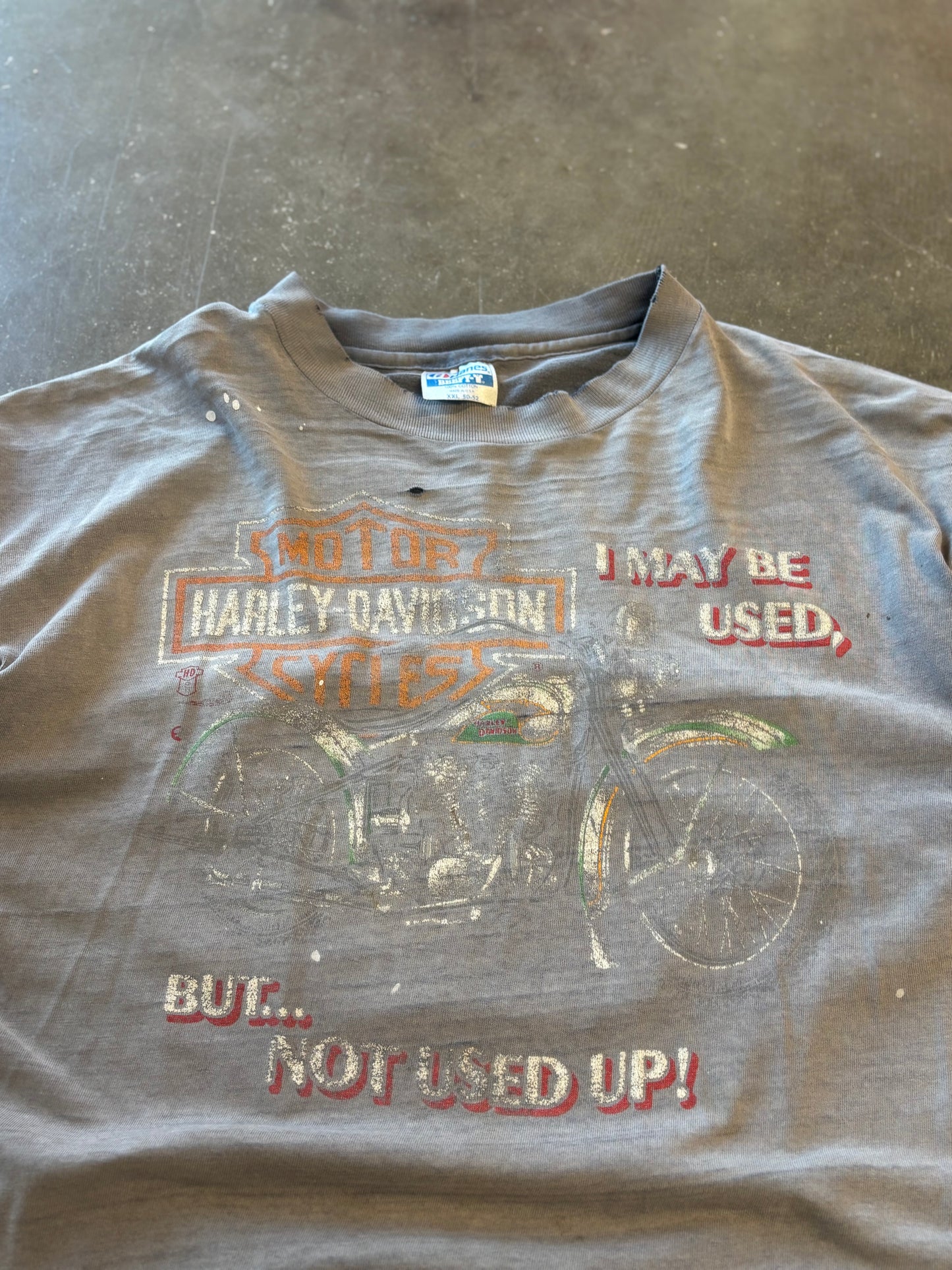 Vintage Harley Davidson Faded Used up shirt size XL