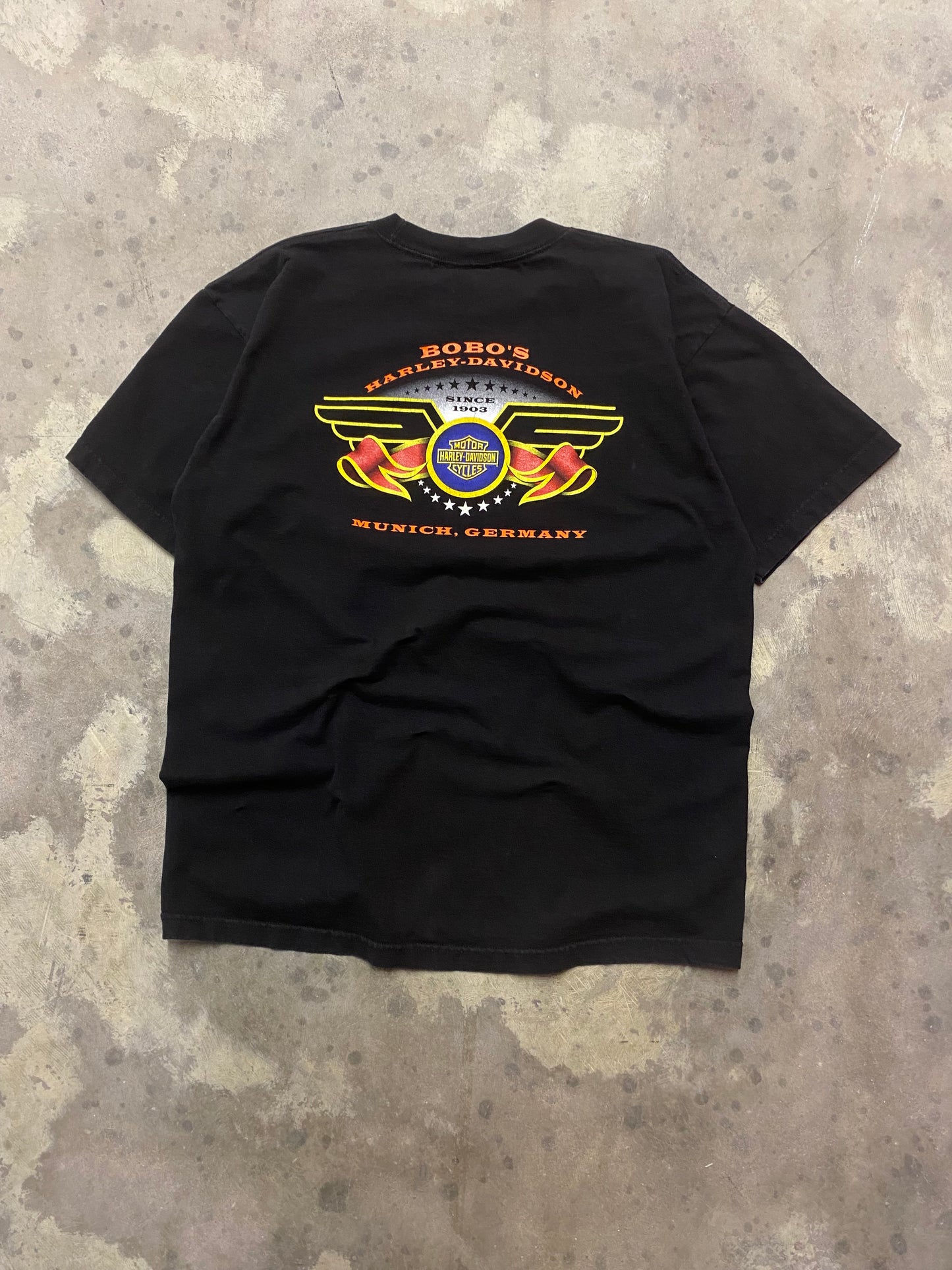 Vintage Harley Davidson Supercharged lightning shirt size extra large
