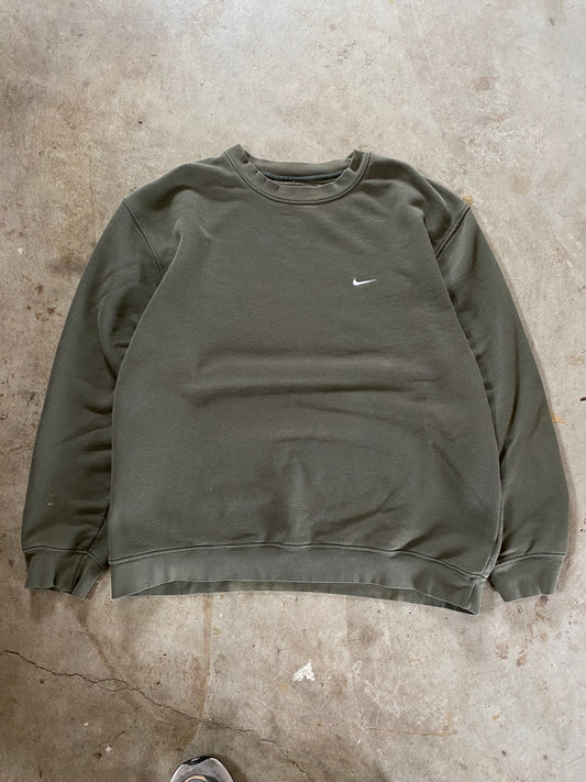 Y2K Nike Olive Earth Tone Sweatshirt Size XXL