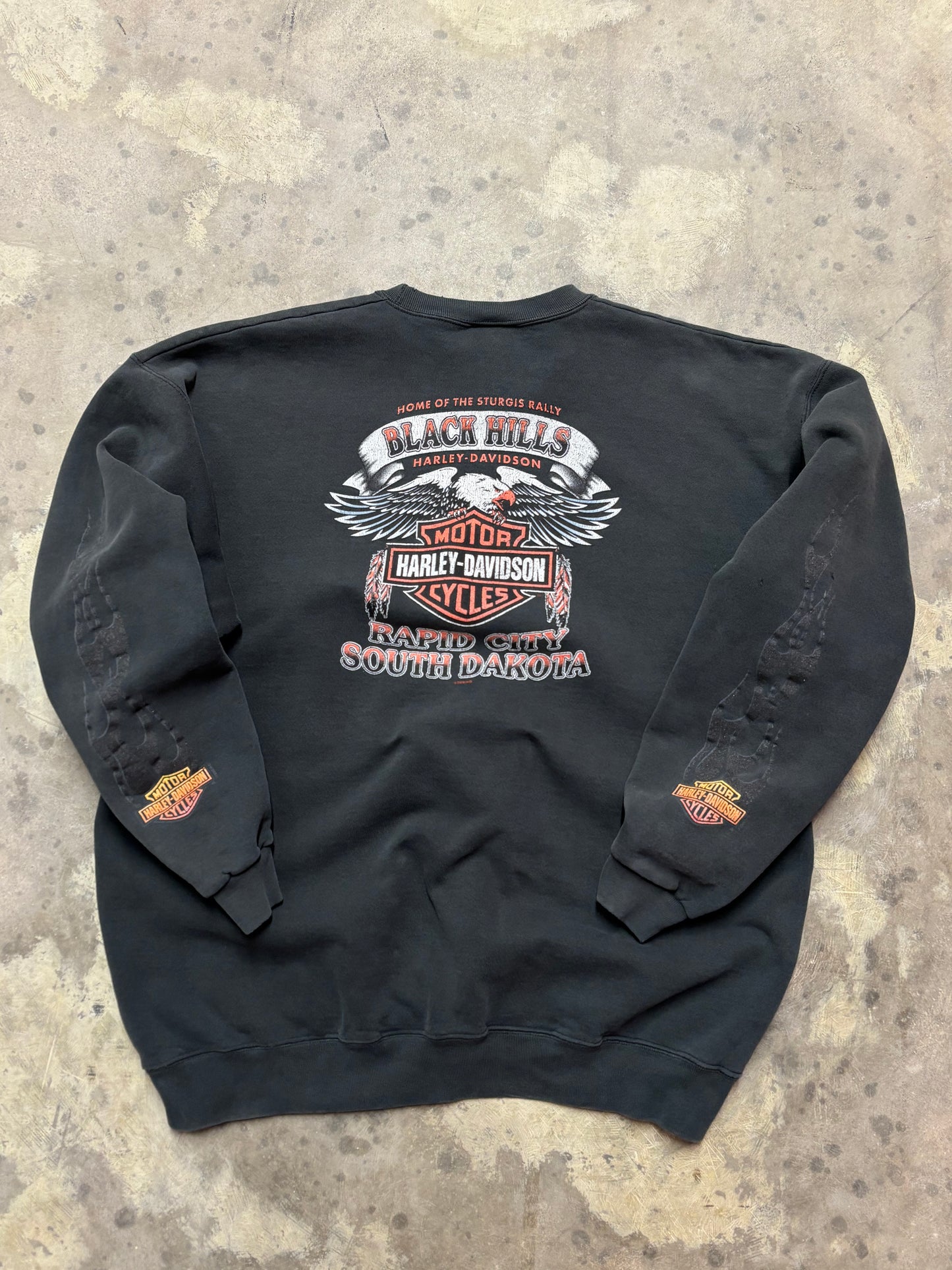 Vintage Harley Davidson Flame sweatshirt size XXL