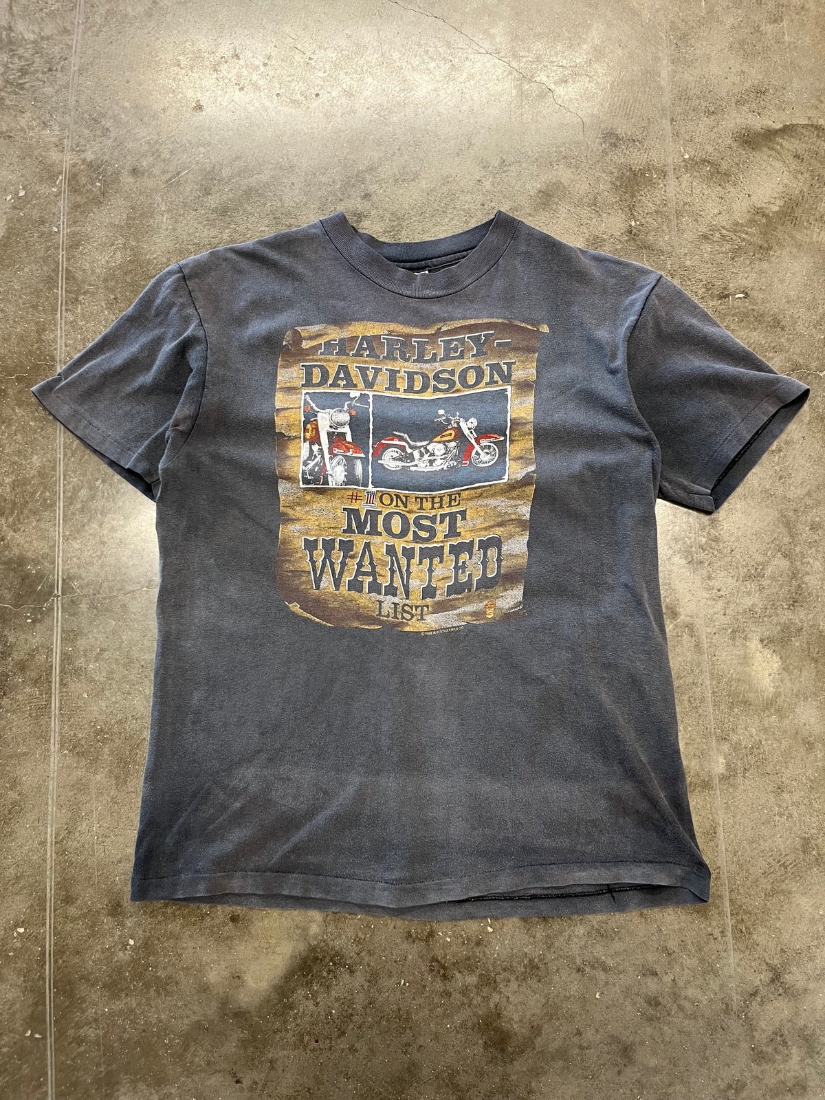Vintage 80’s Harley Davidson smoked the f out most wanted shirt size large