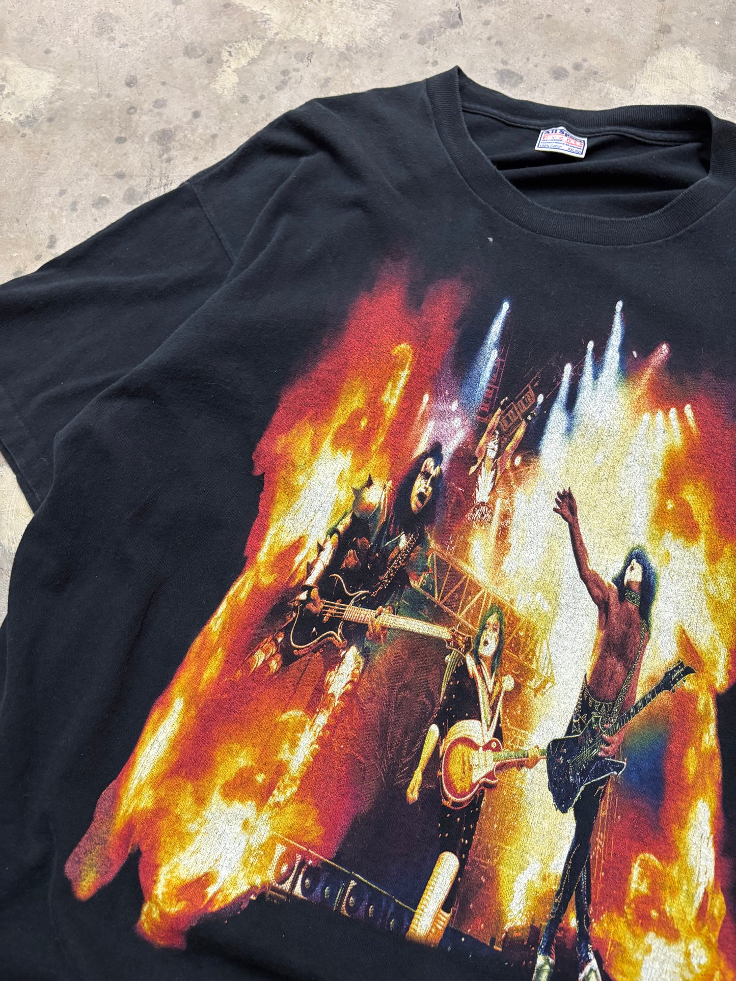 Vintage Kiss Rocks Chicago shirt size 2XL