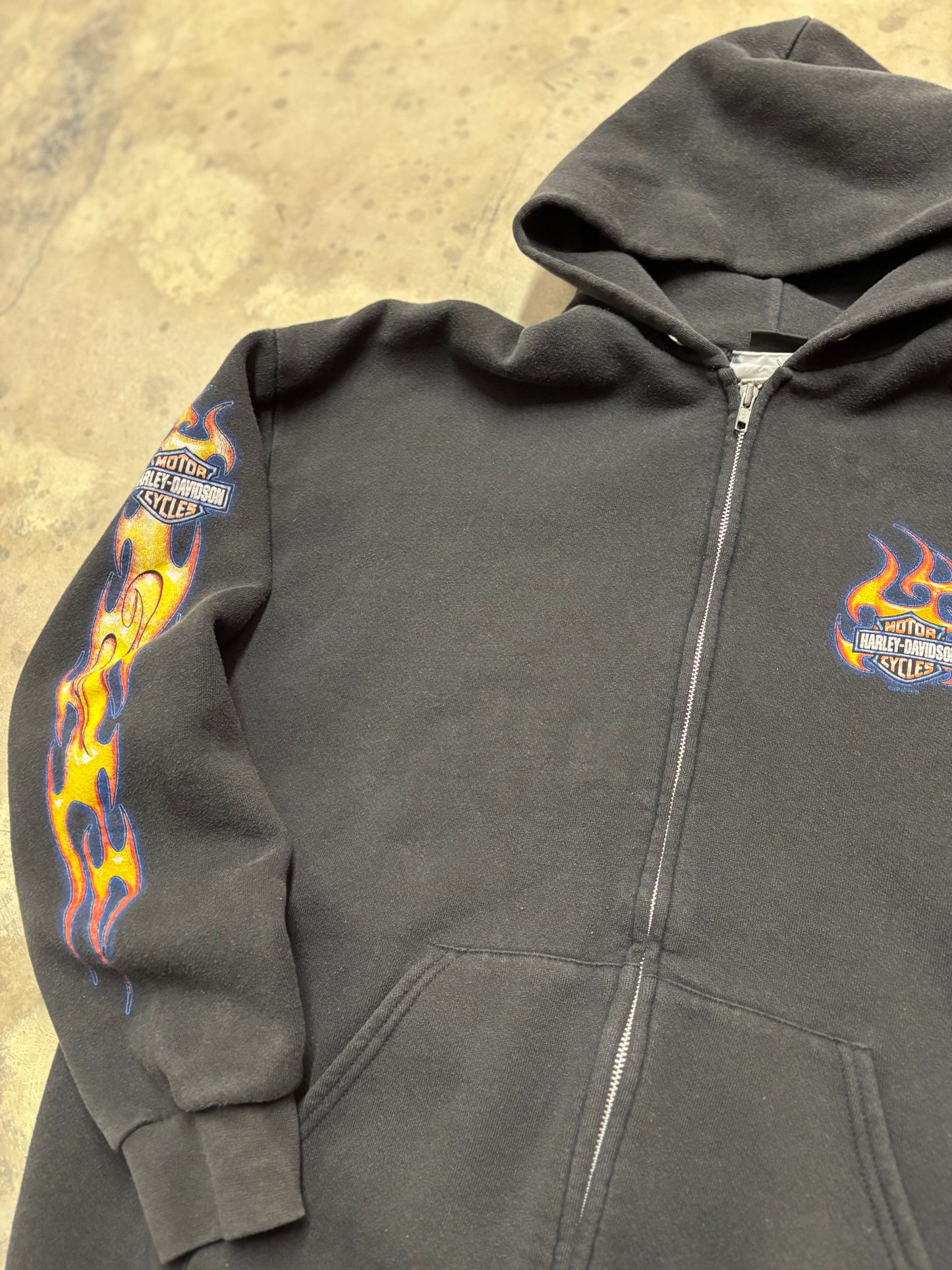 Vintage Harley Davidson Zip up hoodie size XXL