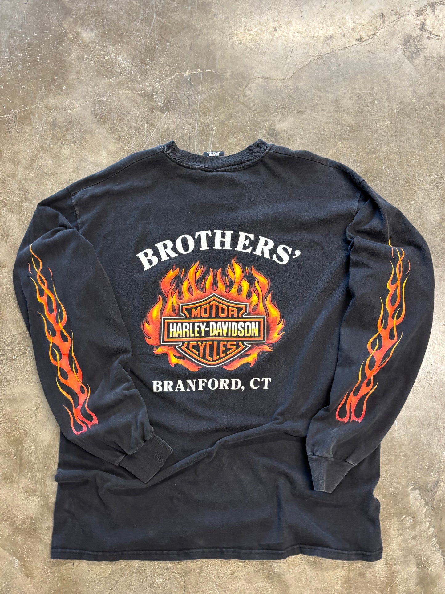 Vintage Harley Davidson yelling eagle long sleeve size xl