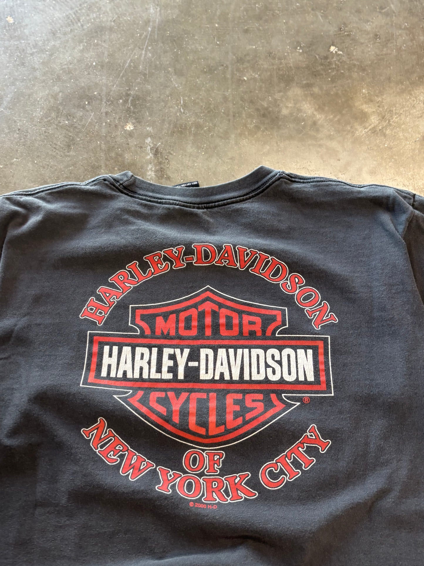 Vintage Harley Davidson Twin Towers NYC shirt size large