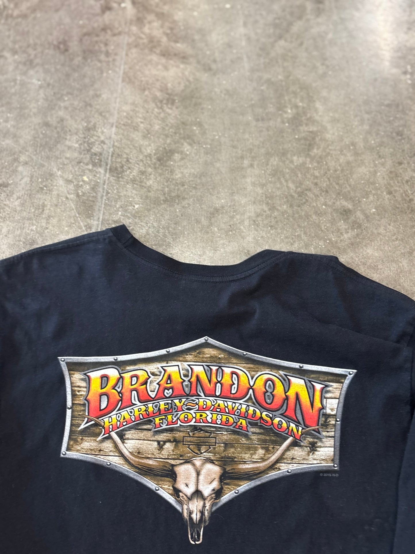Harley Davidson skeleton long sleeve size xl