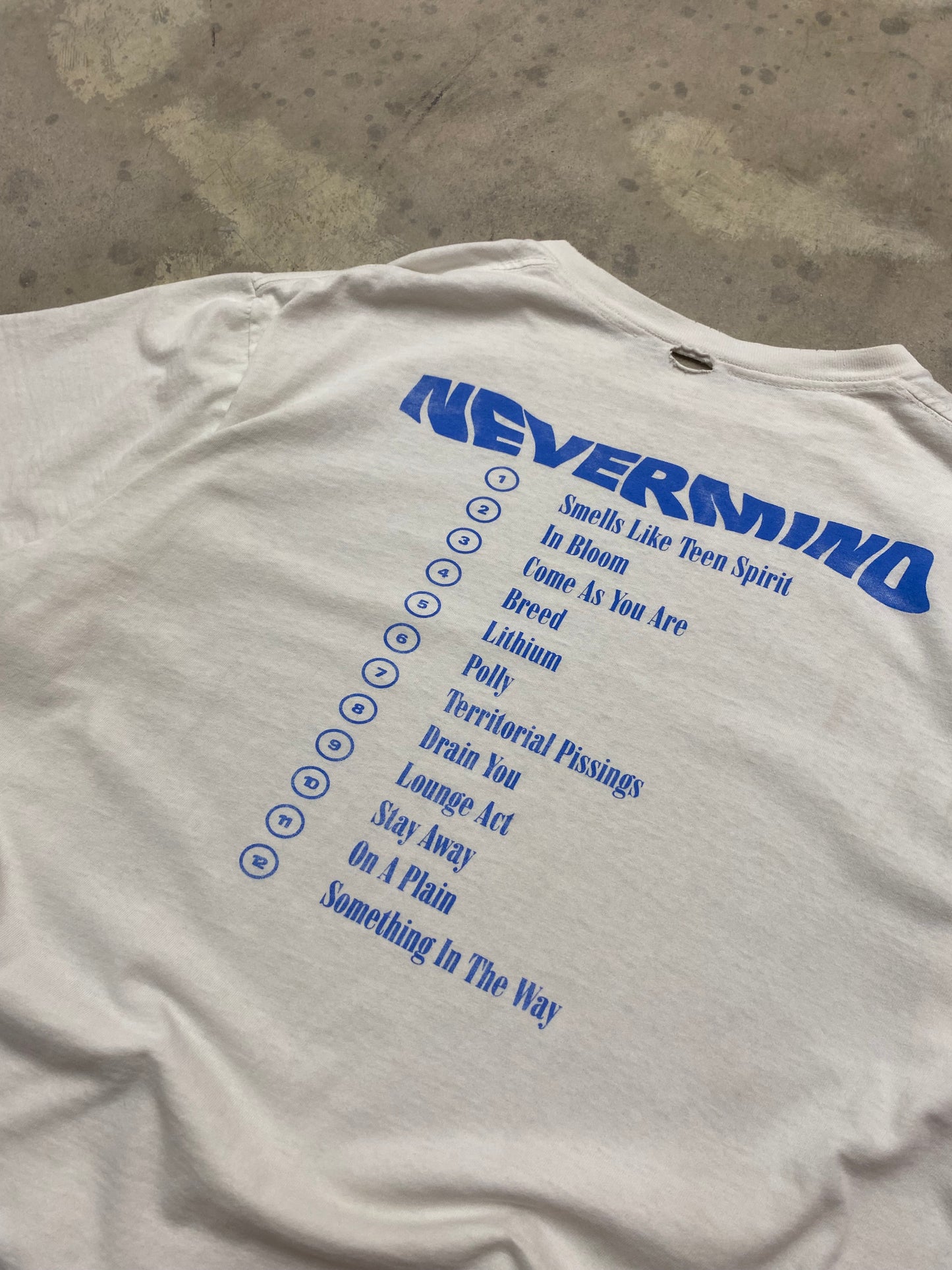 Vintage Nirvana 1992 NEVERMIND shirt size extra large