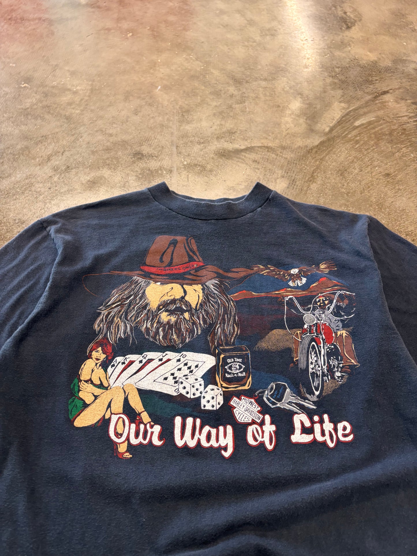 Vintage Harley Davidson Our Way of life shirt size large