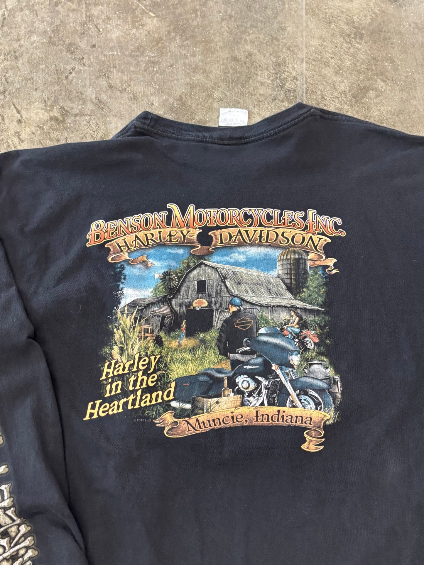 Harley Davidson skeleton long sleeve size 3xL