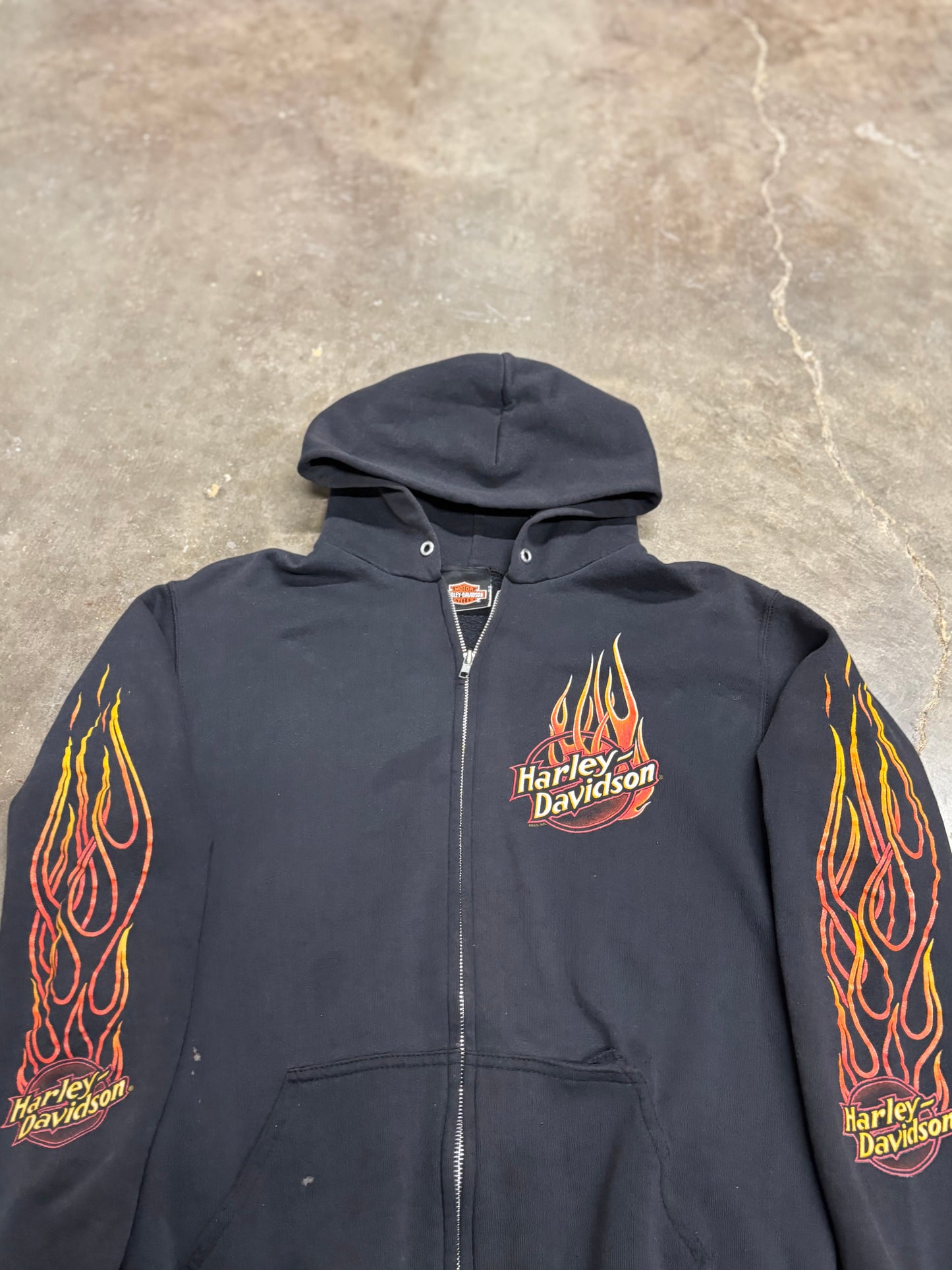 Vintage Harley Davidson Statue of Liberty zip up size medium