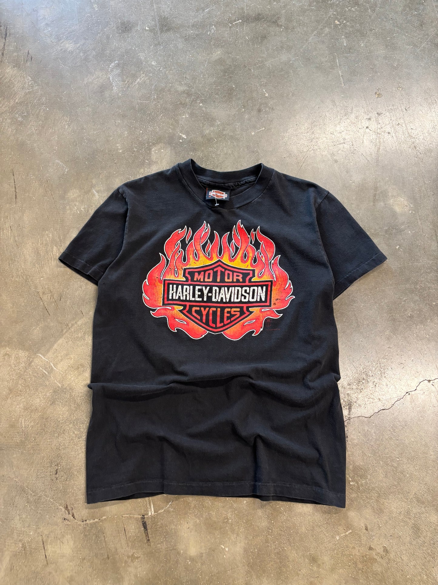 Vintage Harley Davidson Flame Ball shirt size medium