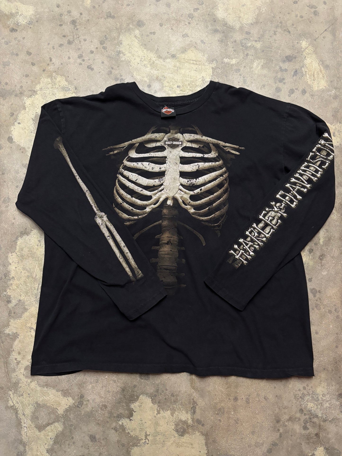Vintage Harley Davidson Bones longlseeve shirt size XXL