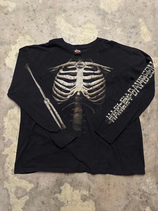 Vintage Harley Davidson Bones longlseeve shirt size XXL