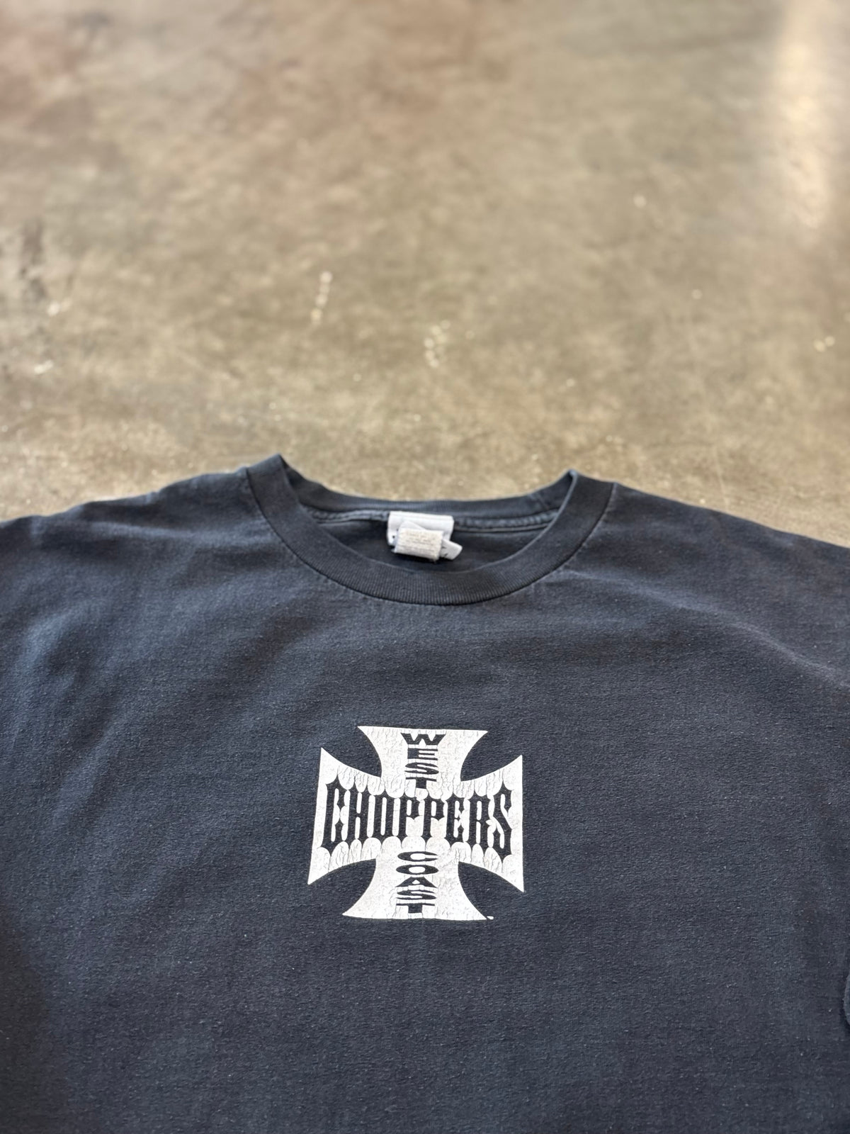 Vintage West Coast choppers iron cross long sleeve size xl