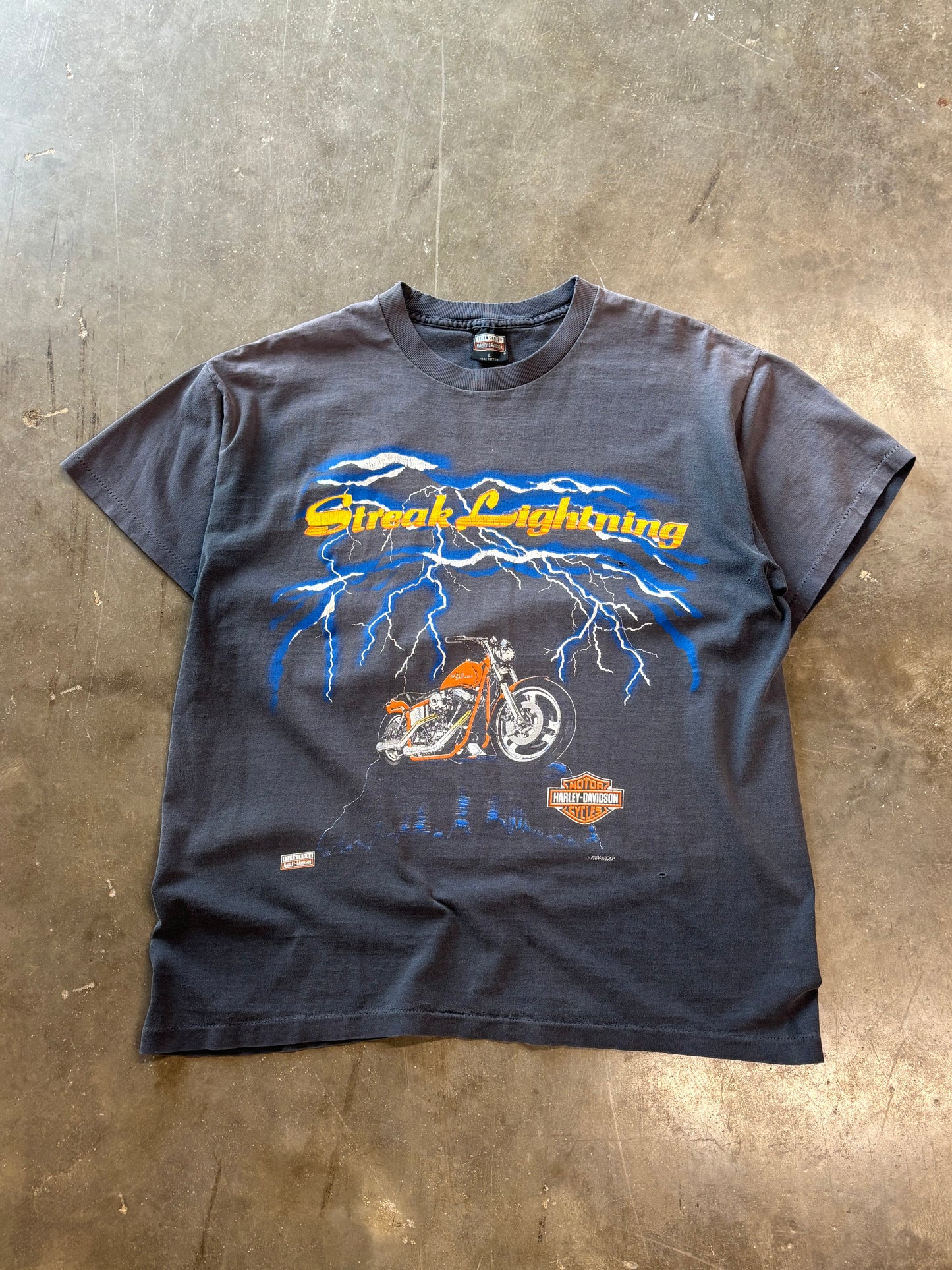 Vintage Harley Davidson Lightning shirt size large