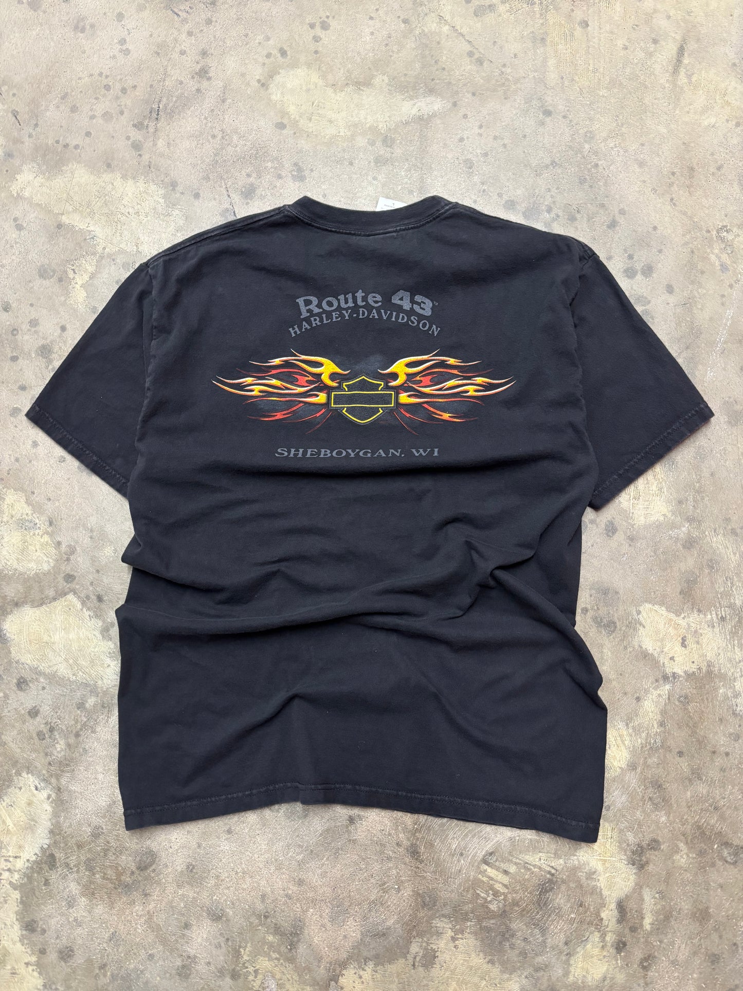 Vintage Harley Davidson Eagle claw shirt size large