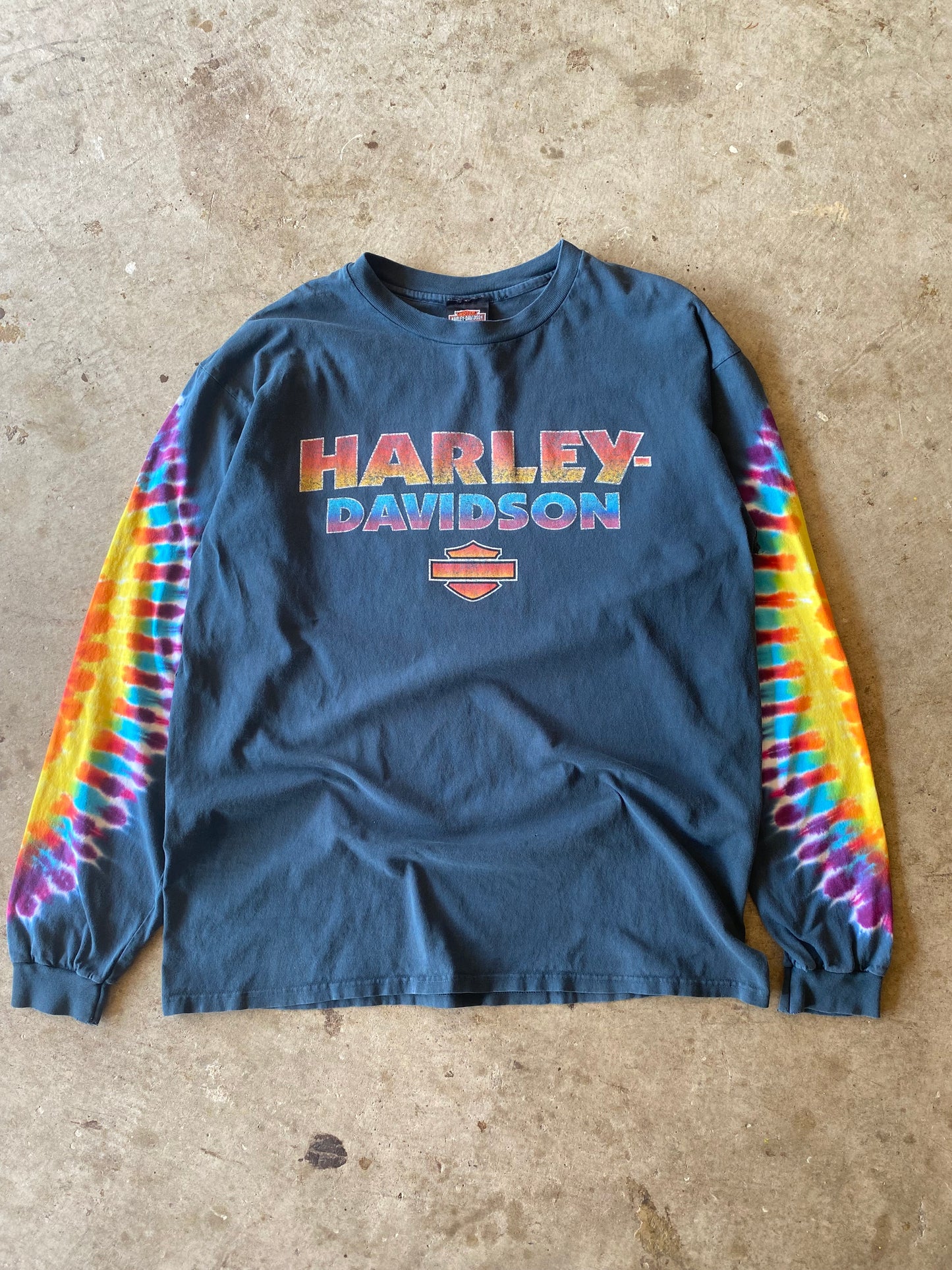 Vintage 90’s Harley Davidson Rainbow Long sleeve Size Extra Large