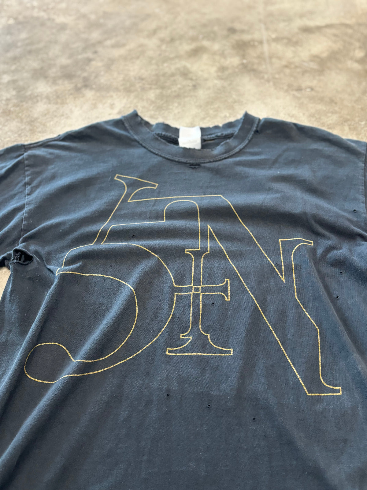 Vintage Thrashed and Distressed Nine Inch Nails shirt size large