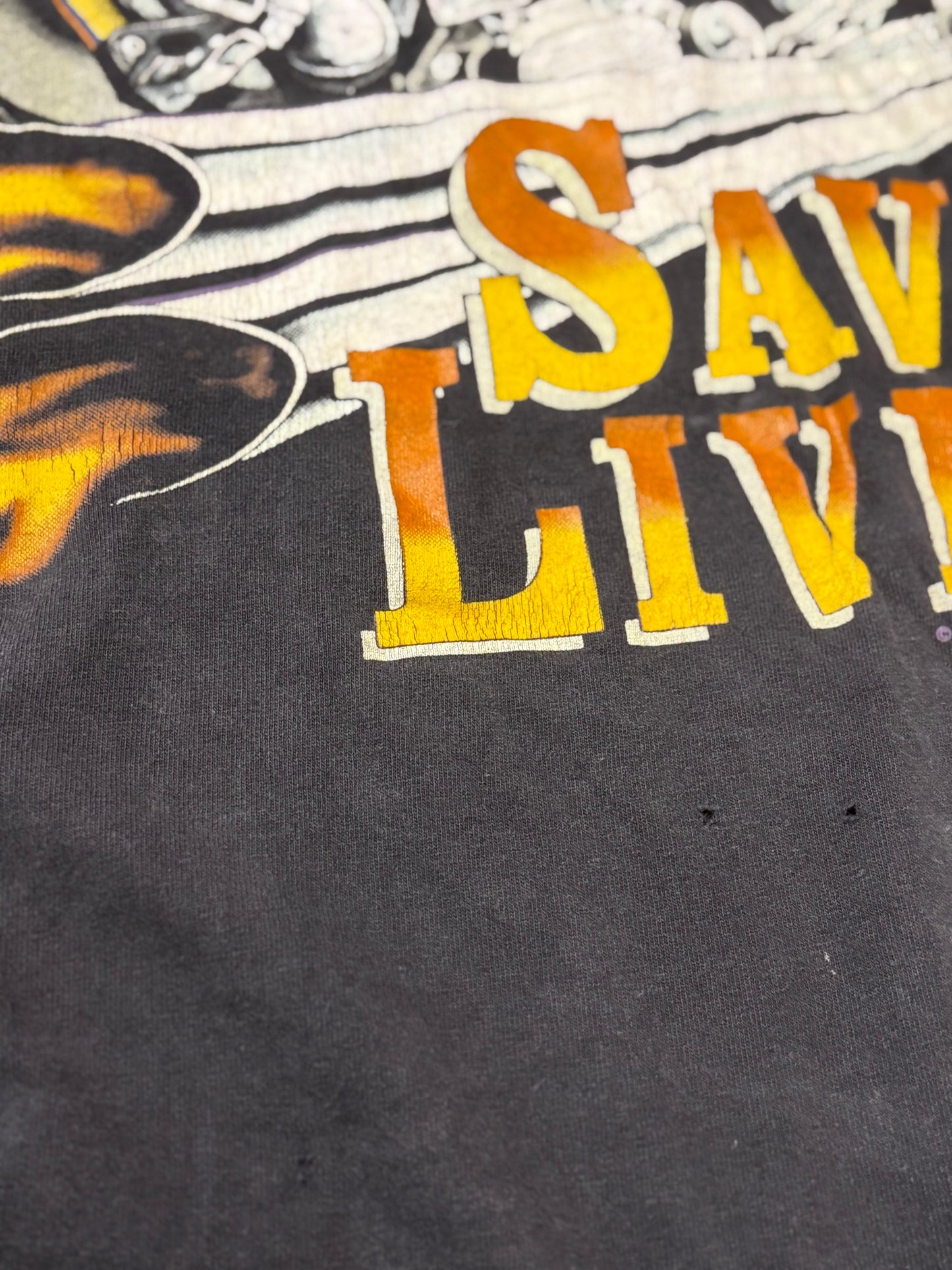 Vintage Harley Davidson loud pipes save lives shirt size xxl